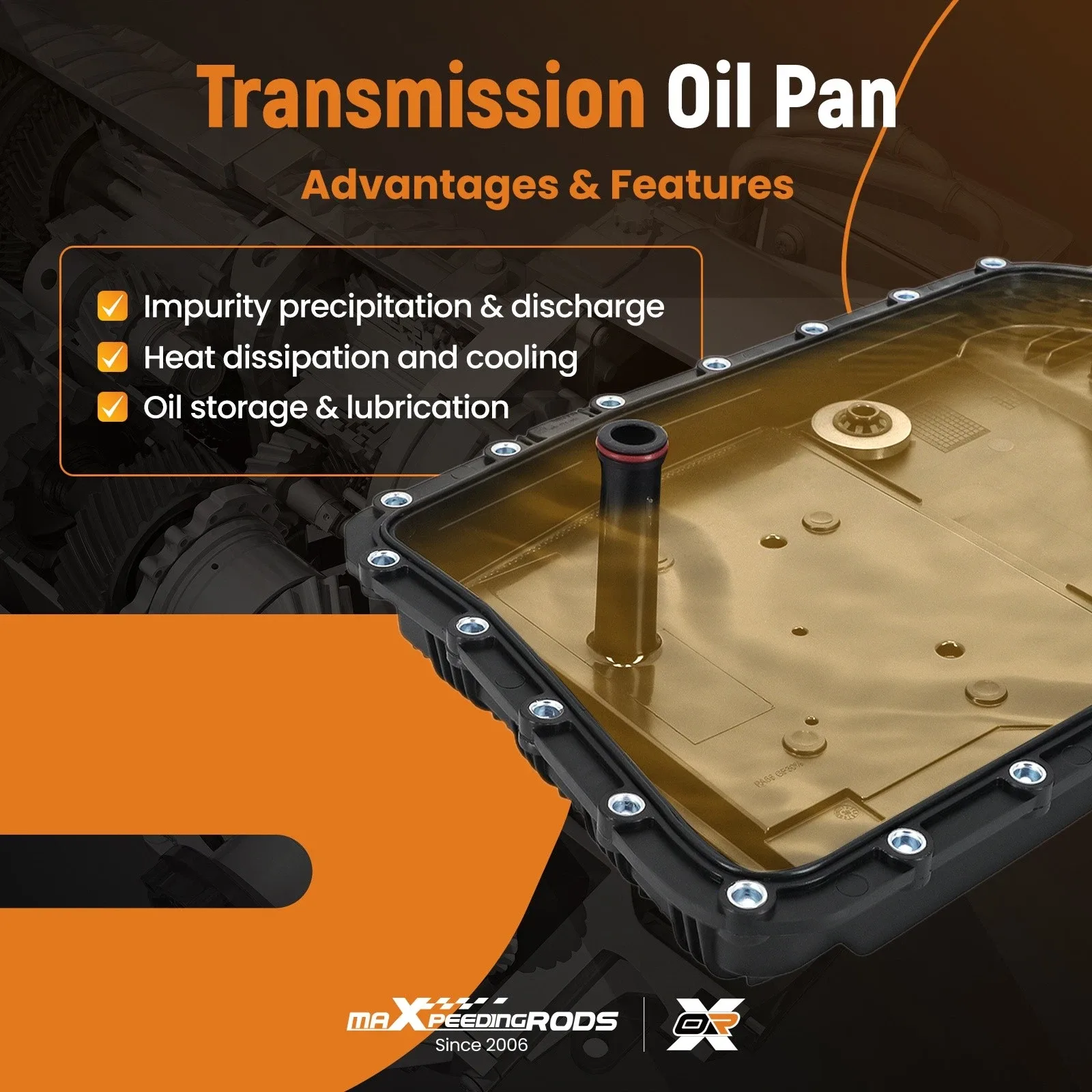 Auto Trans Pan for BMW 5 Series 525i-535i 2004-2010 24117536387 image 3