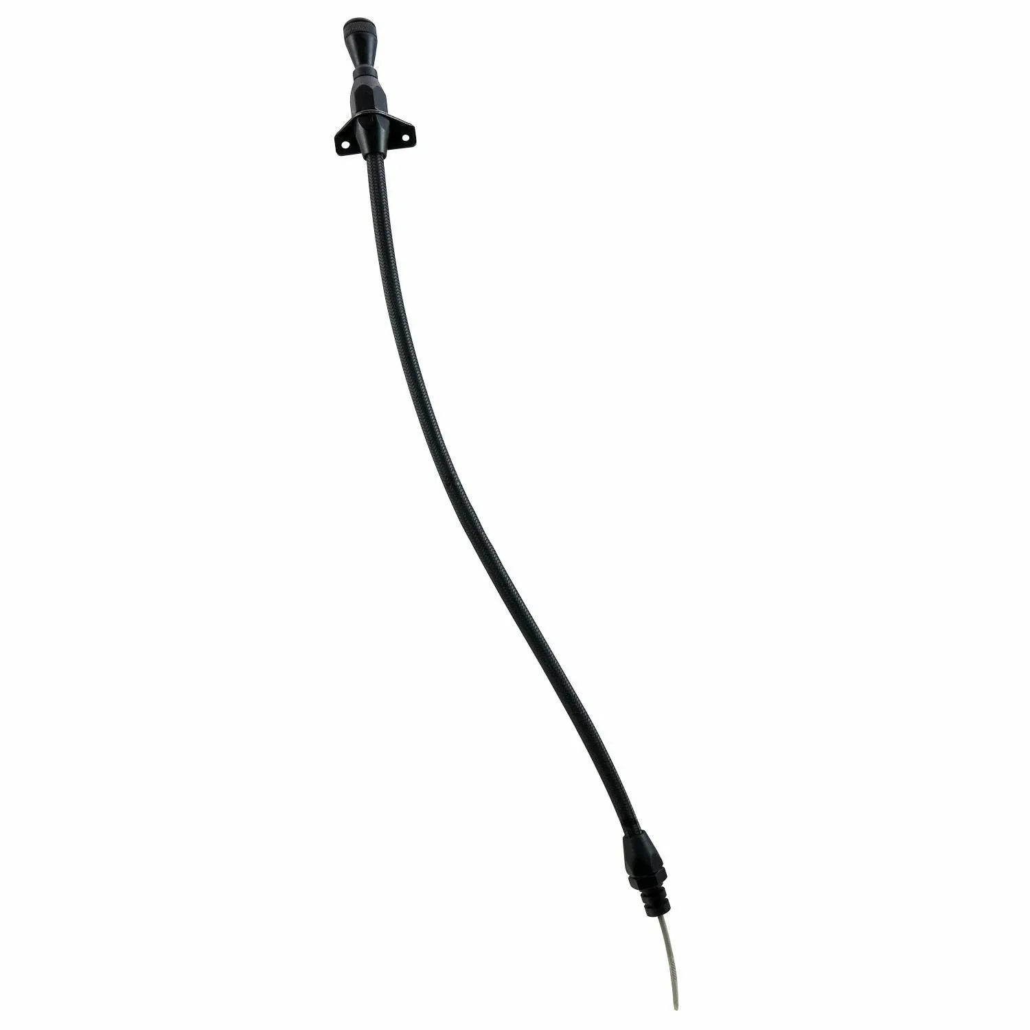 C4 BLK Billet / SS Braid Locking Transmission Dipstick  Firewall/Trans Mnt rod