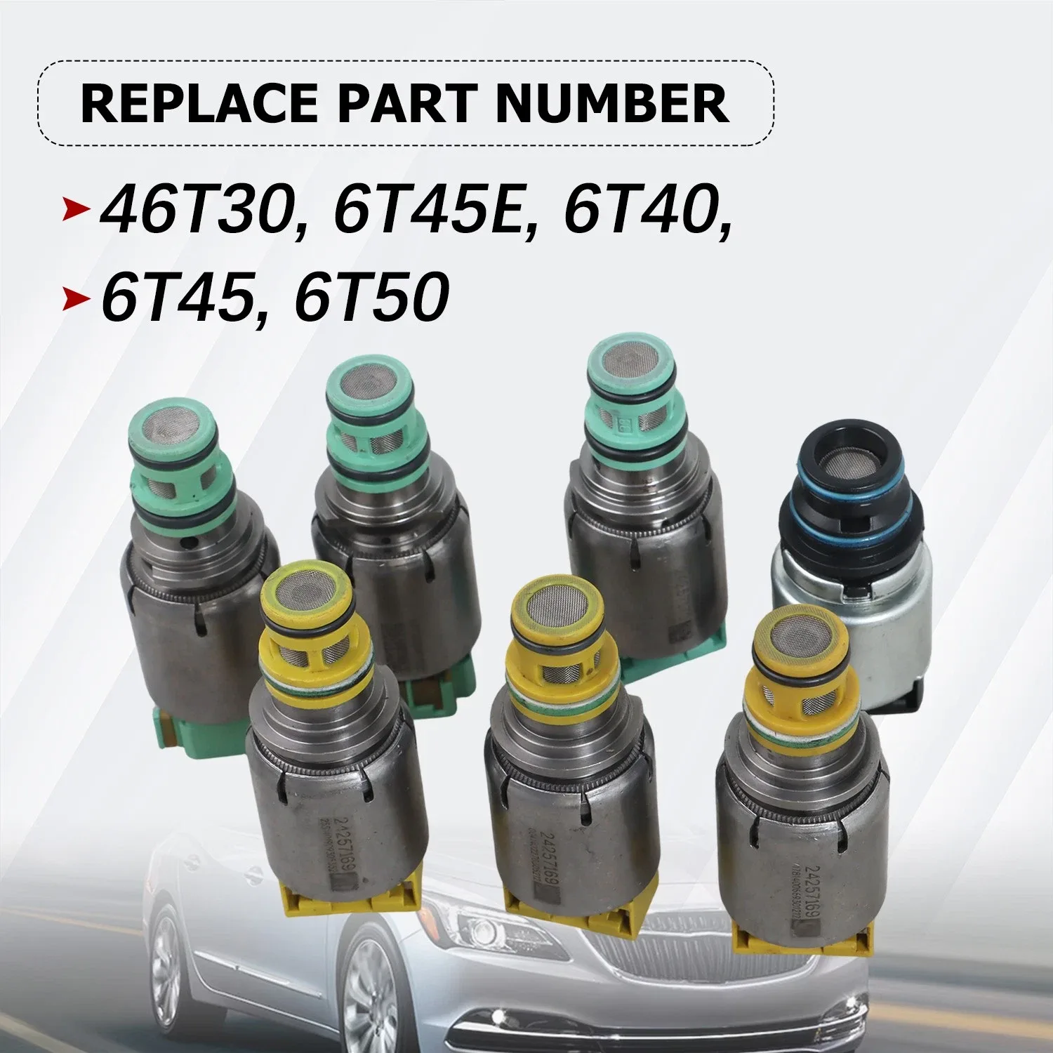 Chevy Cruze / Buick LaCrosse Valve Body Solenoid Kit 6T40-7PCS image 2