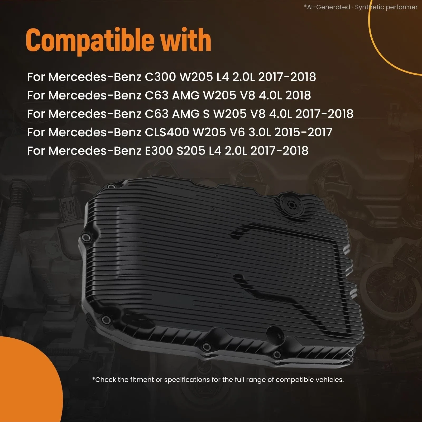 Transmission Oil Pan for Mercedes-Benz GLC43 AMG X253 V6 2017-2018 image 3