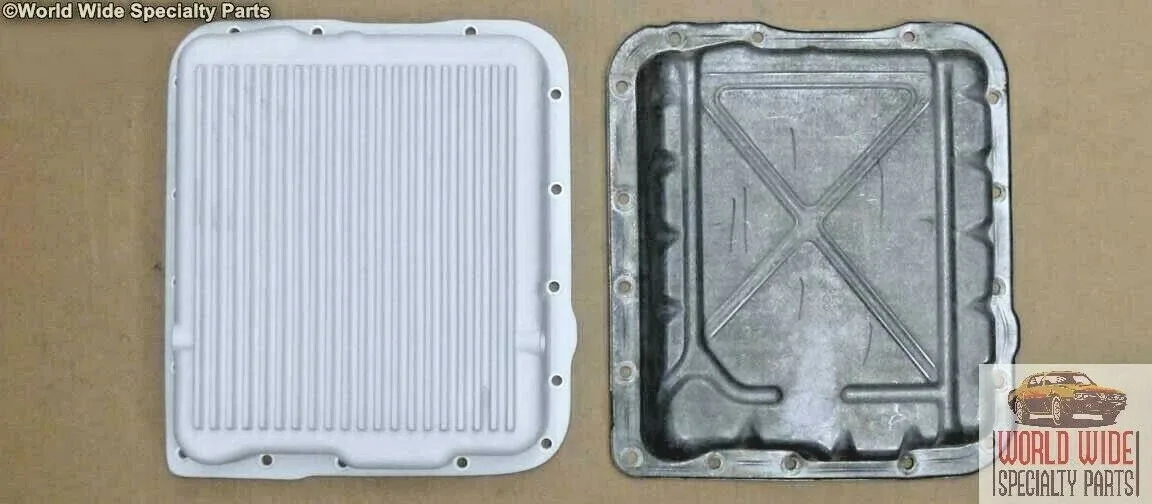 GM 700-R4, 4L60, 4L60E HD Trans. Pan, Stock Capacity, Up to 2002, Cast Aluminum image 2