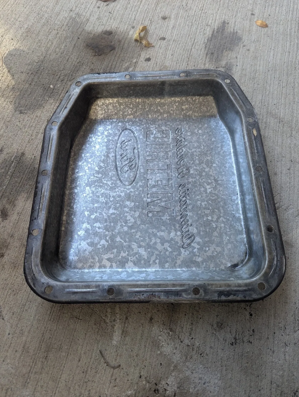 80-93 Ford Mustang AOD Transmission Oil Pan OEM Factory Automatic Overdrive image 2