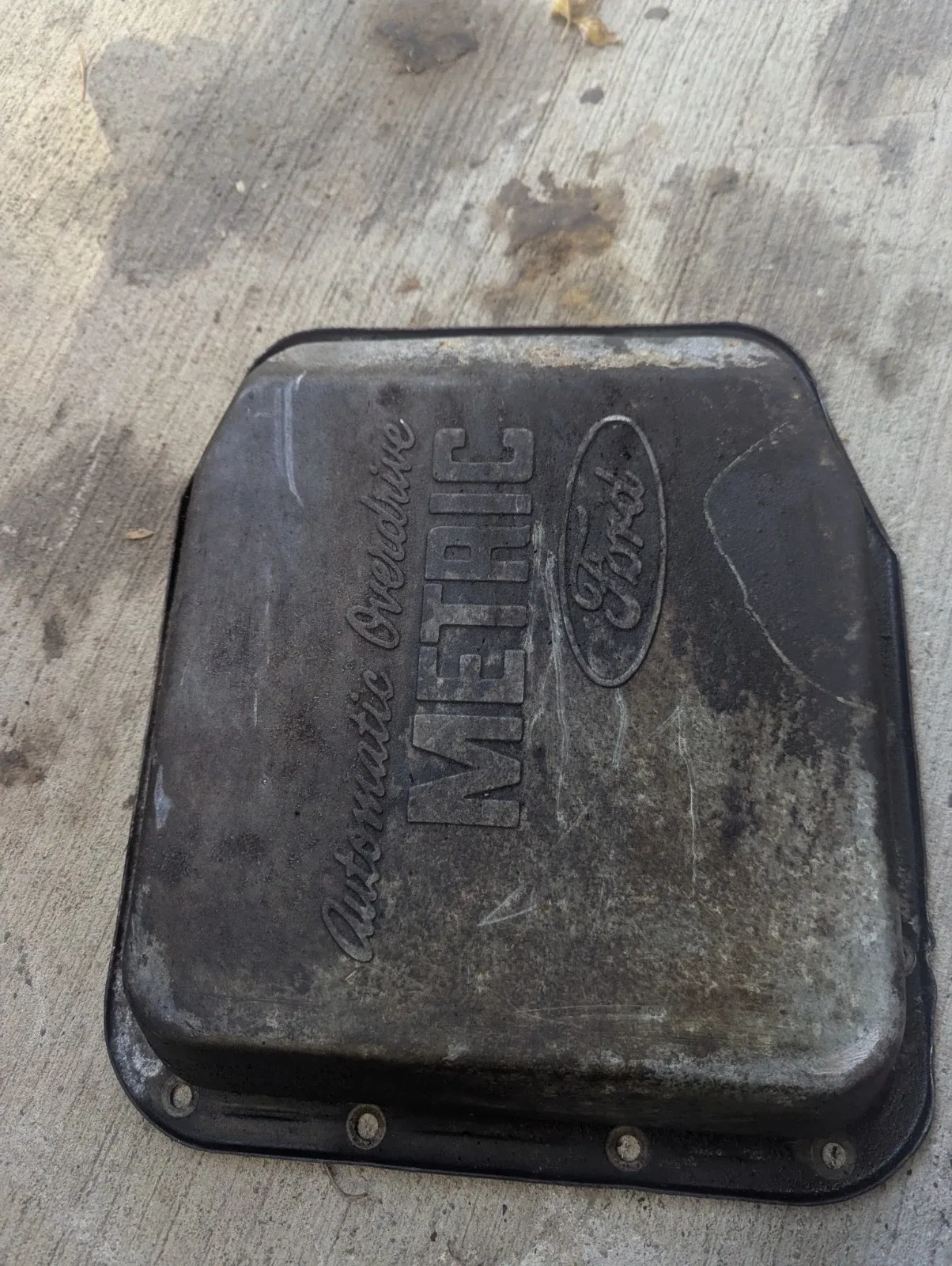 80-93 Ford Mustang AOD Transmission Oil Pan OEM Factory Automatic Overdrive