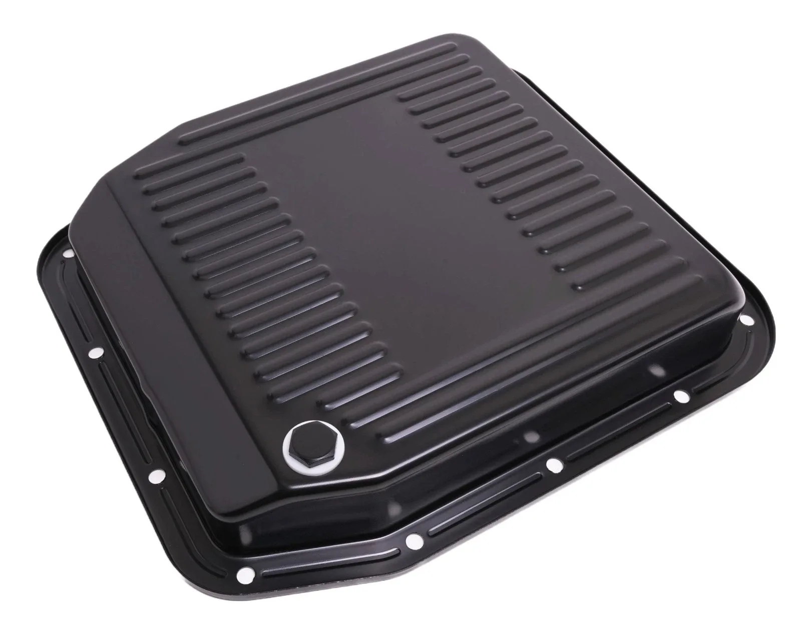 1980-1993 Ford A.O.D AOD Transmission Pan With Bolts Mustang F150 Steel Black image 2
