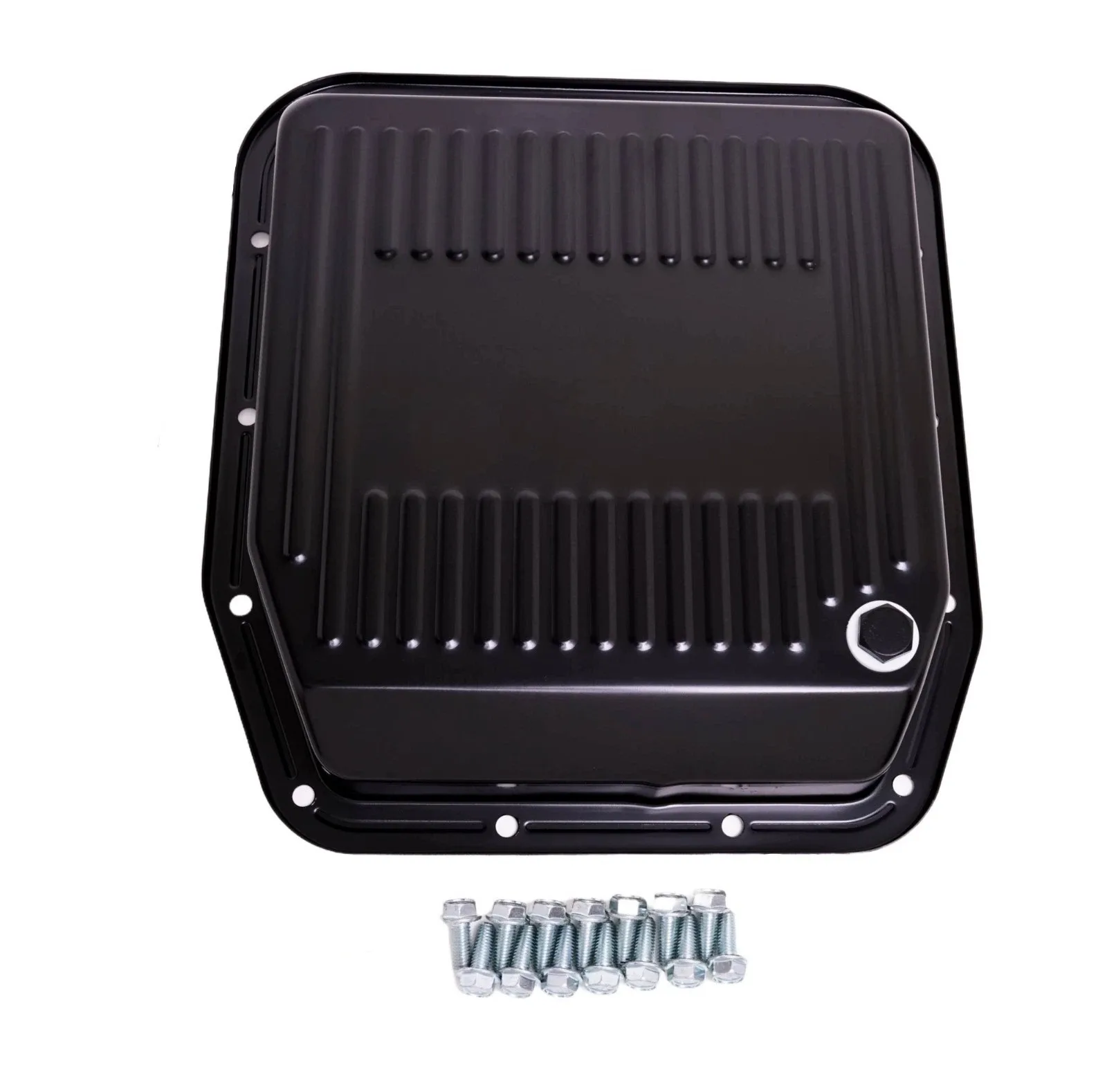 1980-1993 Ford A.O.D AOD Transmission Pan With Bolts Mustang F150 Steel Black