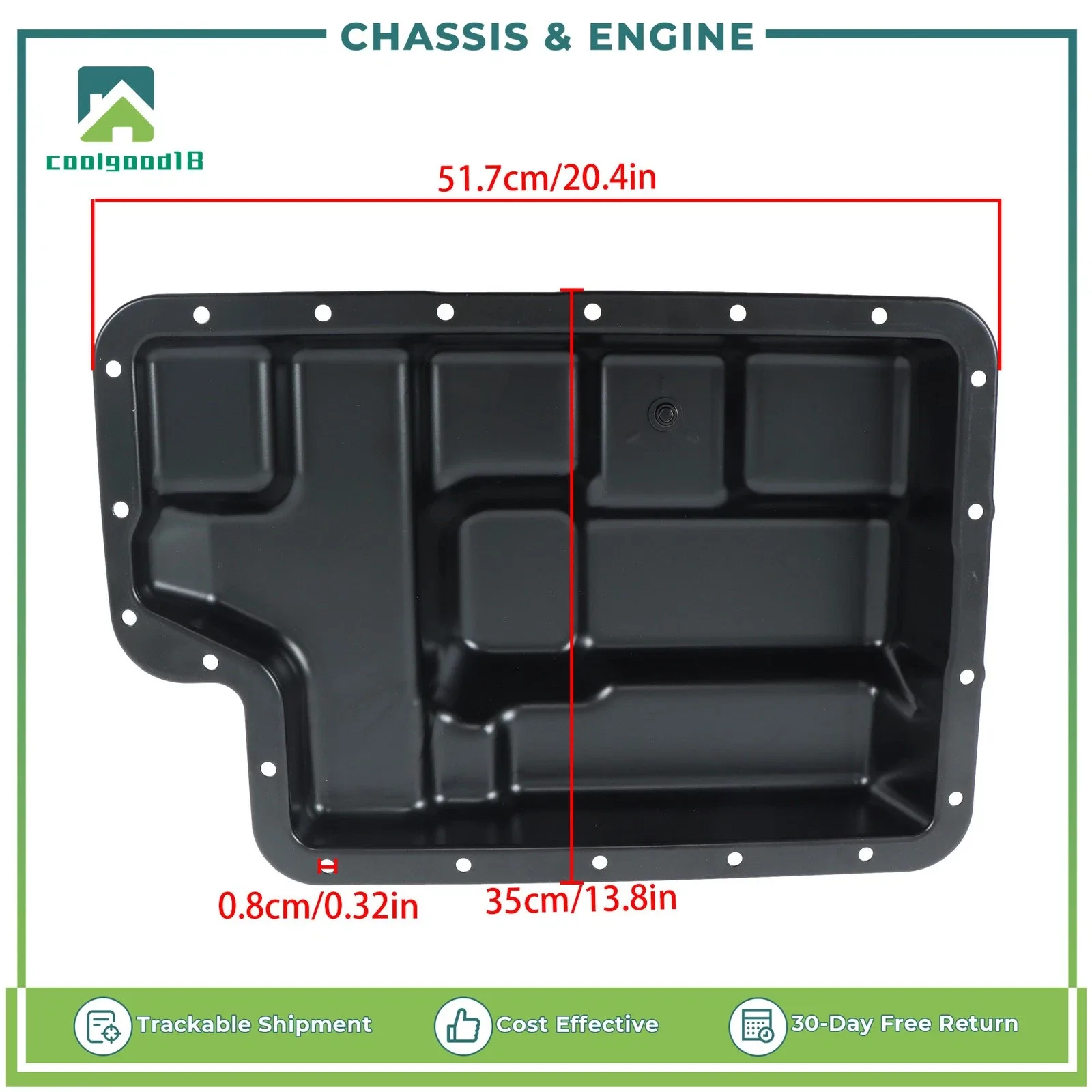 For Ford 2003-2005 Excursion E-150 2007 3C3Z-7A194-AA Transmission Oil Pan image 2