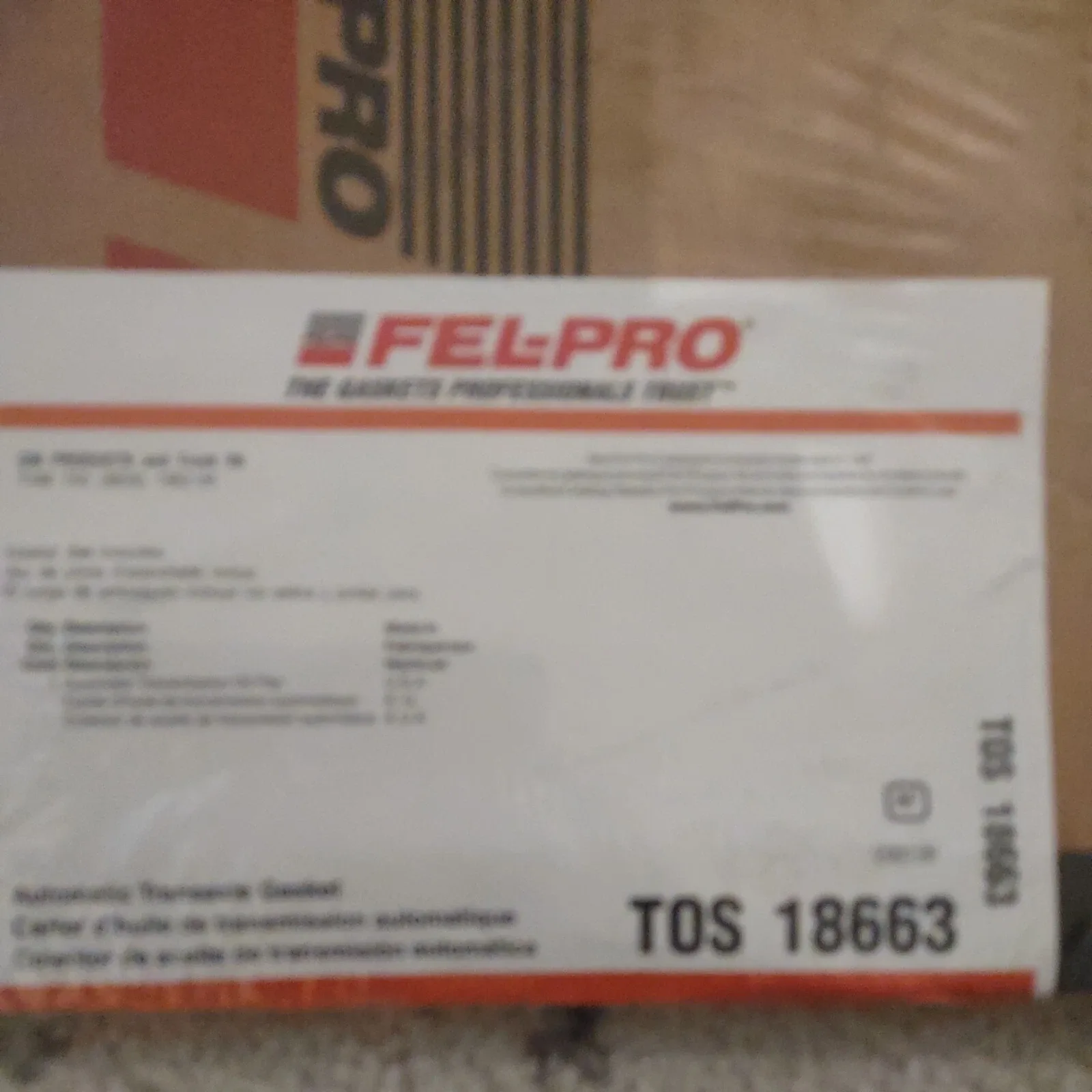 Fel-Pro TOS18663 Automatic Transaxle Gasket image 3