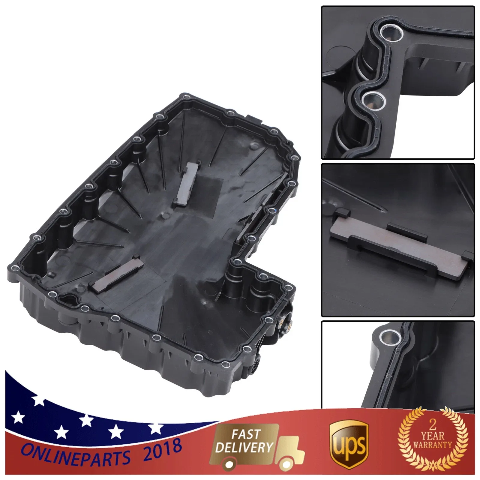 2016-2019 Audi A4/A4 allroad/A5/A6/A7/Q5 Transmission Oil Pan 0CK321359L image 2