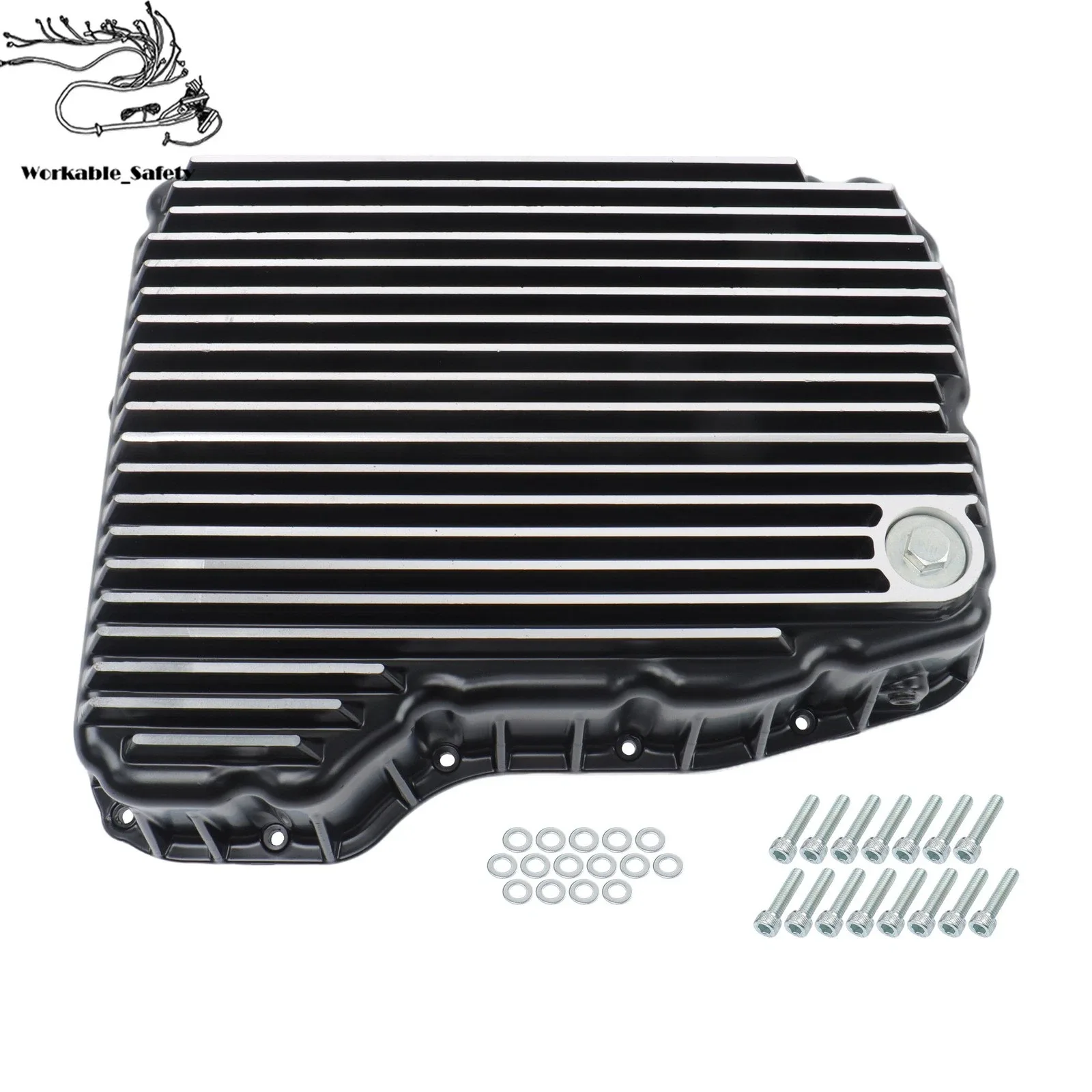 For Ram 2007-2024 6.7L Diesel 68RFE Transmission Oil Pan Aluminum Deep