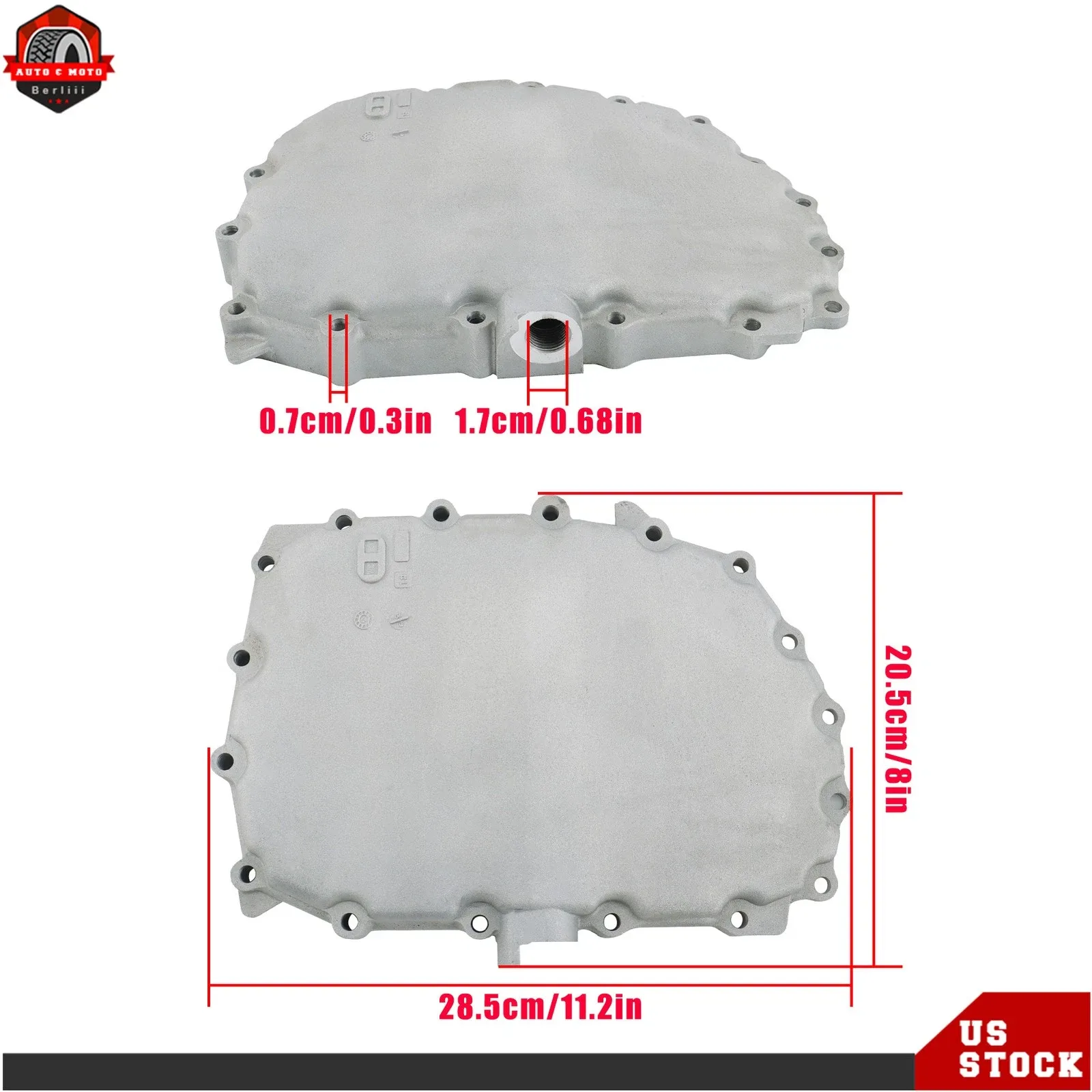 Transmission Oil Pan w/ Drain Plug For 14-20 Honda Civic 1.5L 1.8L 2.0L 2.4L CVT image 3