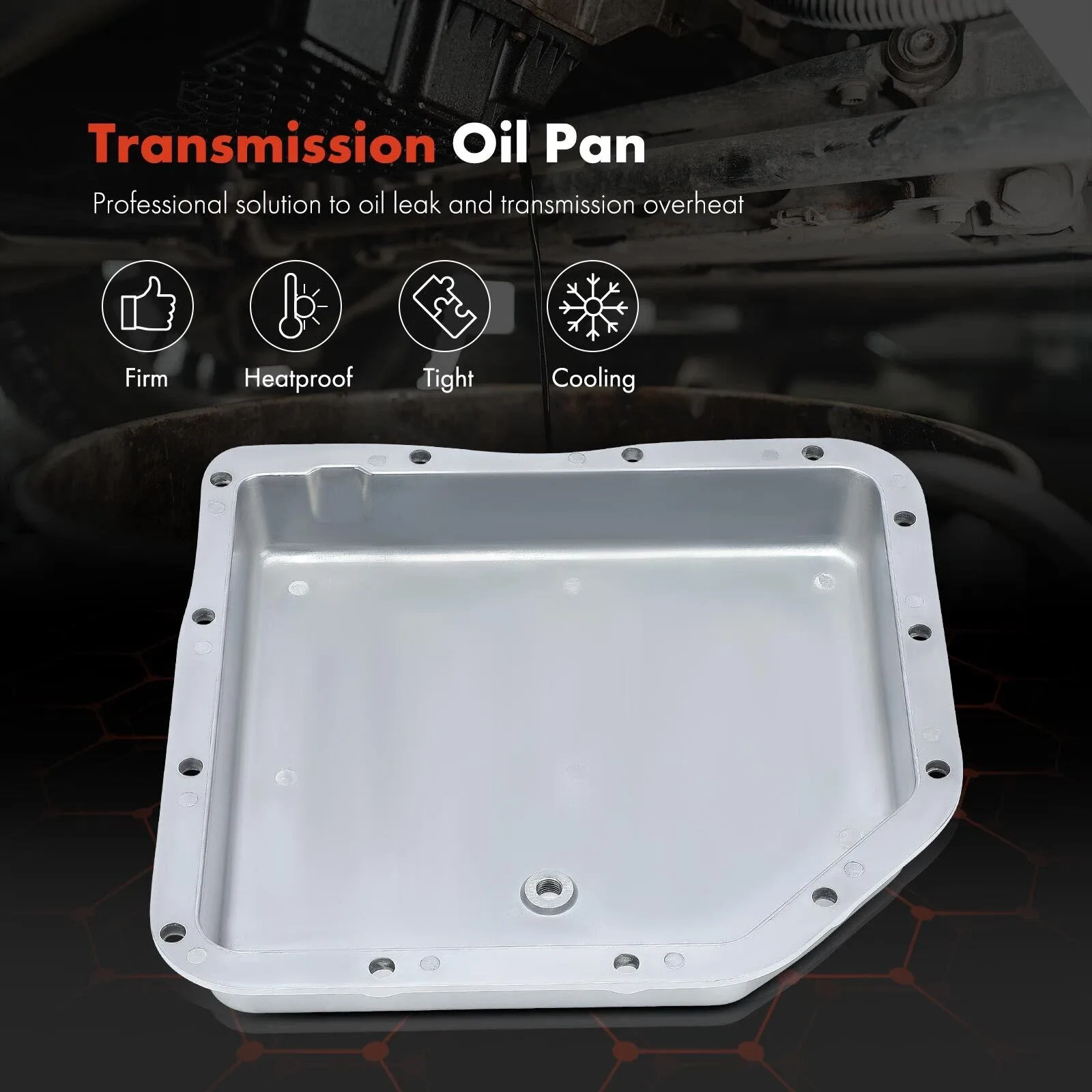 Aluminum Transmission Oil Pan w/ Gasket for GM H250 TH250C TH350 TH350C 2-1/4" image 3