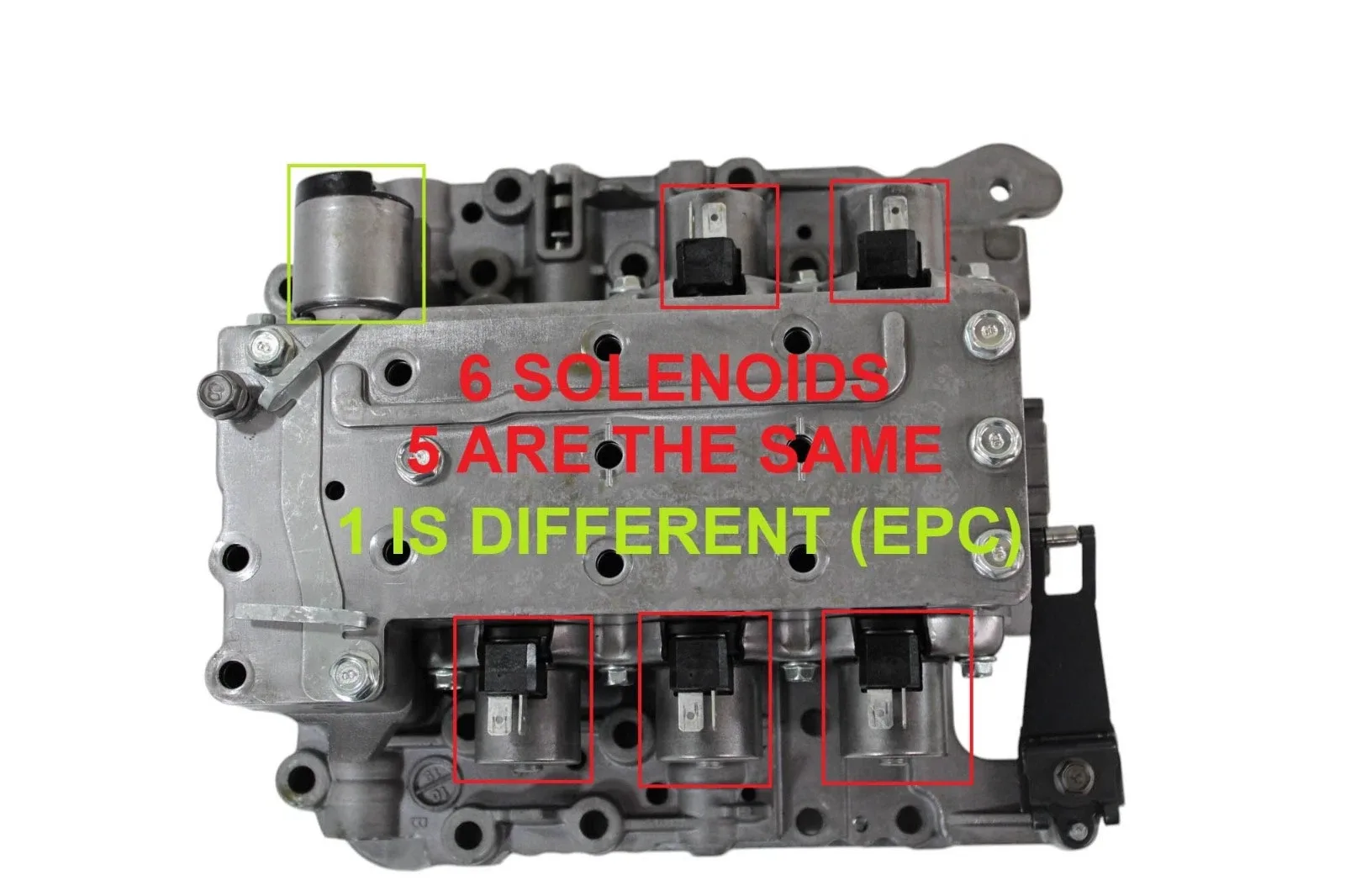 2004‑up Mitsubishi F5A51 Valve Body 41740CA (6 Solenoids) image 2