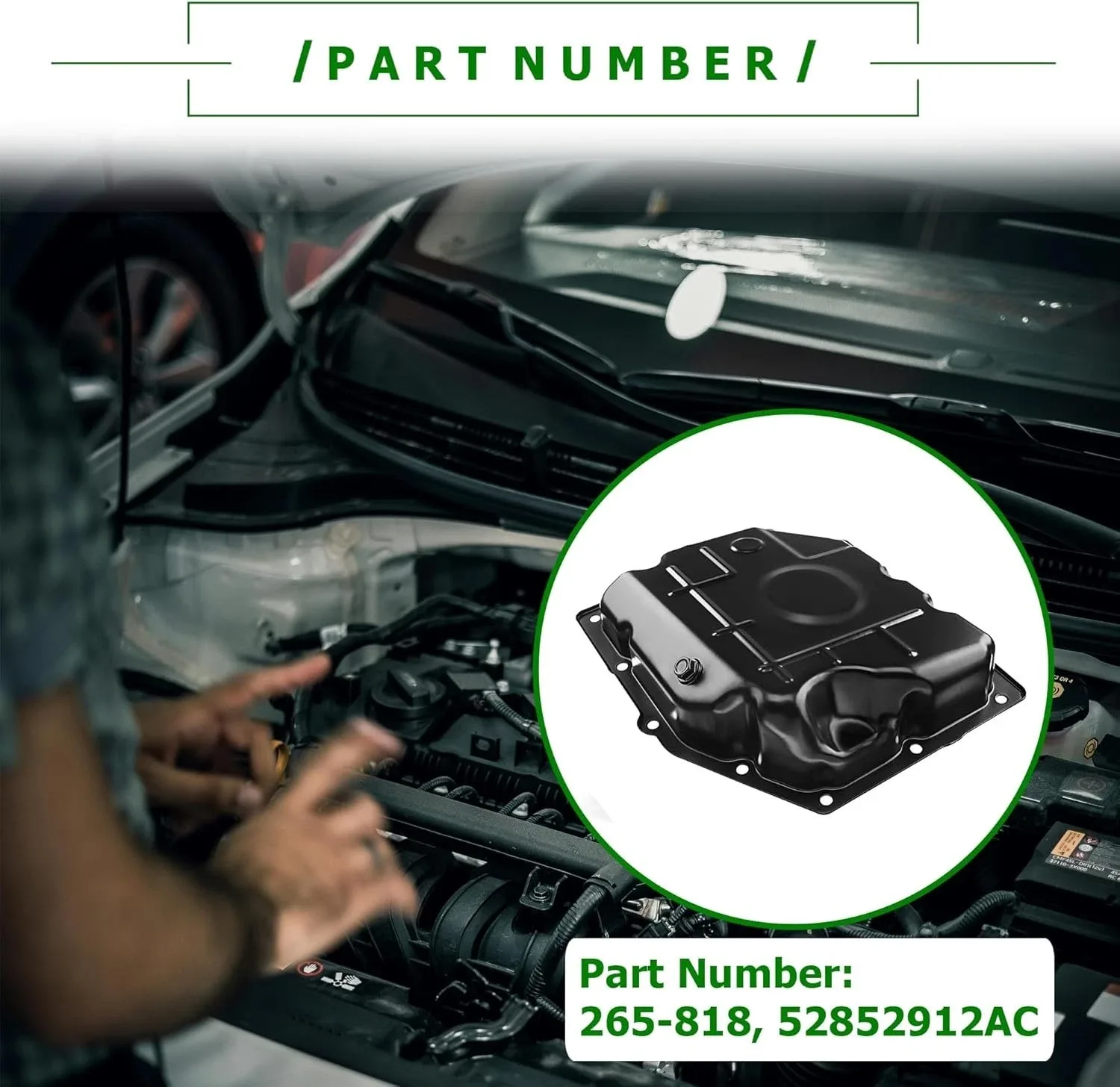 🆕 265-818 Transmission Oil Pan FOR SELECT Chrysler Dodge Jeep Mitsubishi image 3