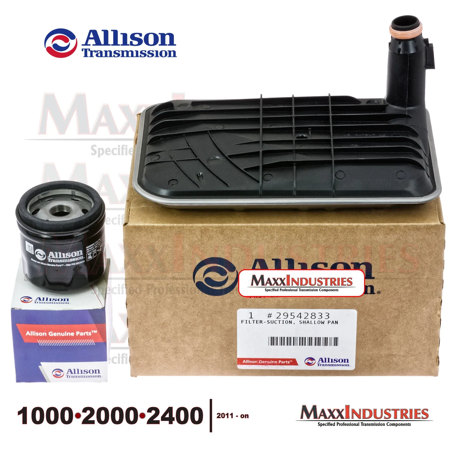 2011-up ALLISON 1000-2000 Transmission Oil Filter Service Kit - Shallow Pan image 3