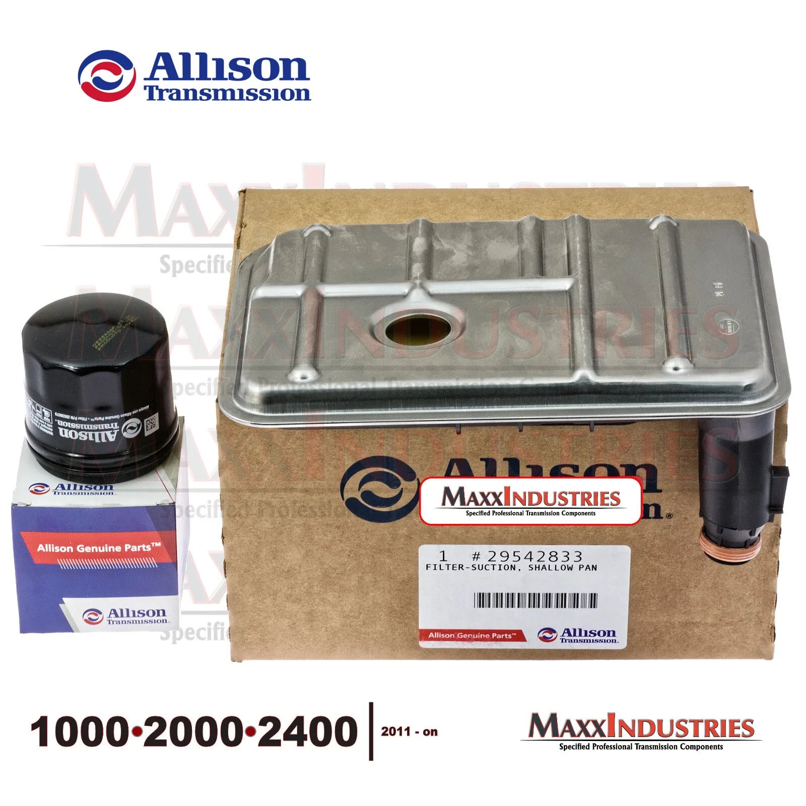 2011-up ALLISON 1000-2000 Transmission Oil Filter Service Kit - Shallow Pan image 4