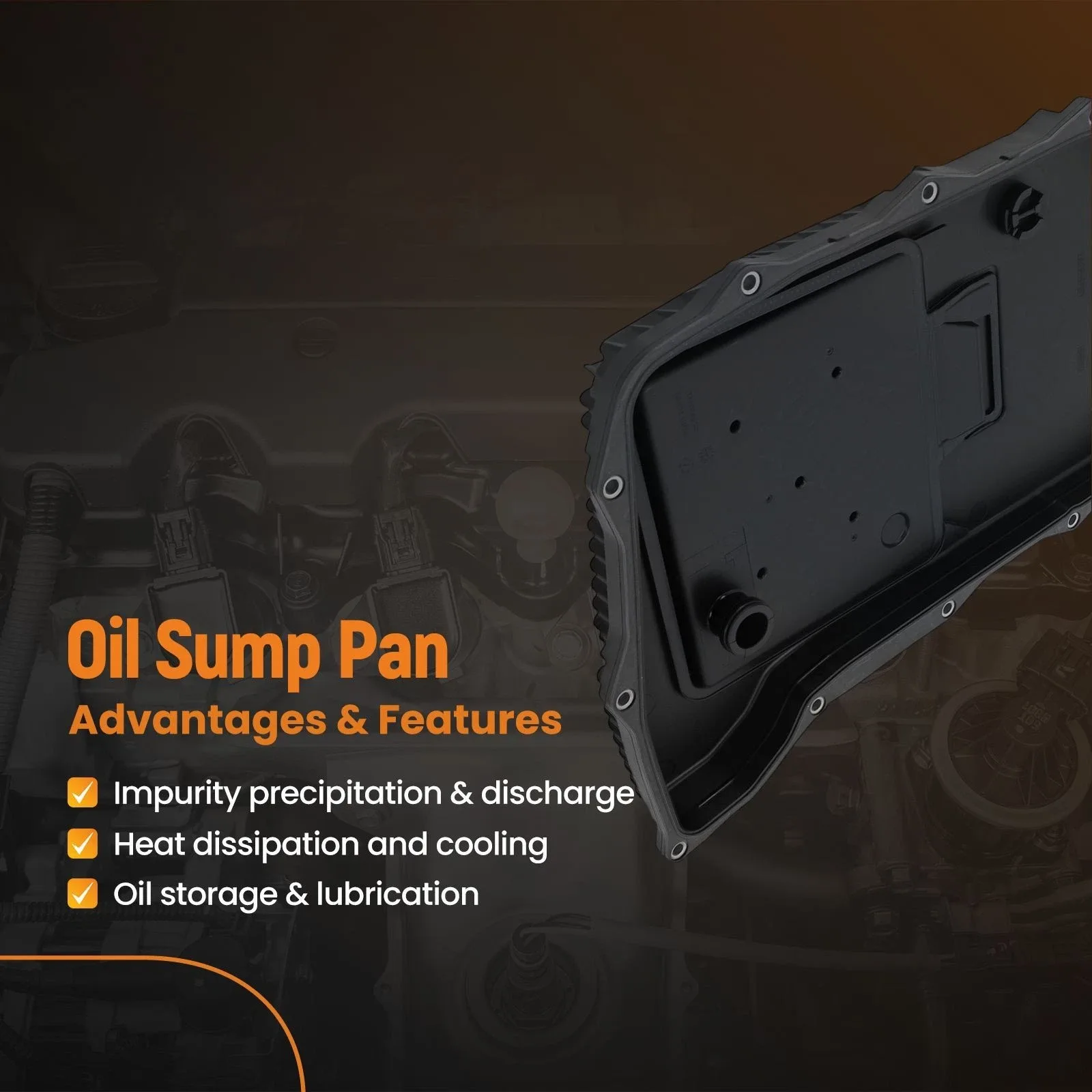 Auto Transmission Oil Pan Kit for Audi Q7/RS5/S5 2017-2019 ZF1103298001 image 3