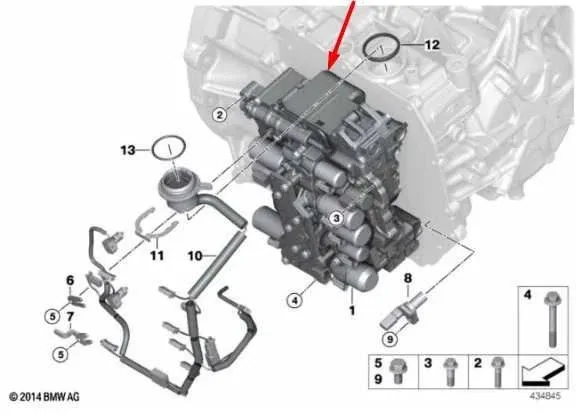 2016-2019 Mini Cooper Clubman AWD Automatic Transmission Valve Body 24008642390 image 2