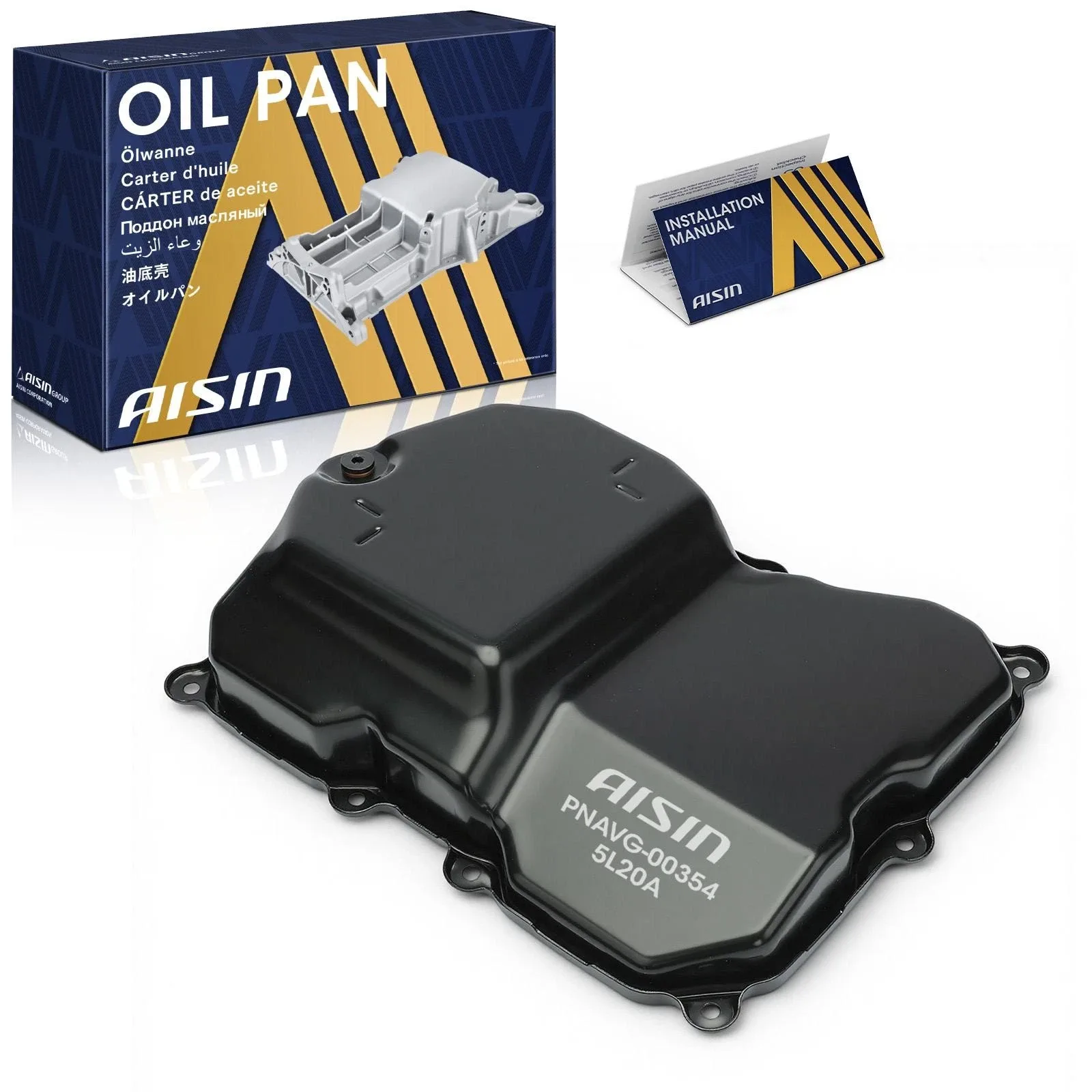 AISIN Transmission Oil Pan PNAVG-00354 for Volkswagen Passat, Tiguan & Audi Q3 2006-2007, 2009-2018