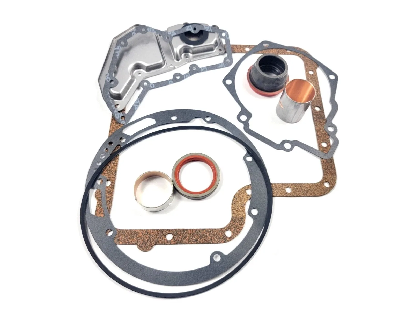 C6 Ford Transmission Cork Pan with Front & Rear Bronze Pumps - Part 36300