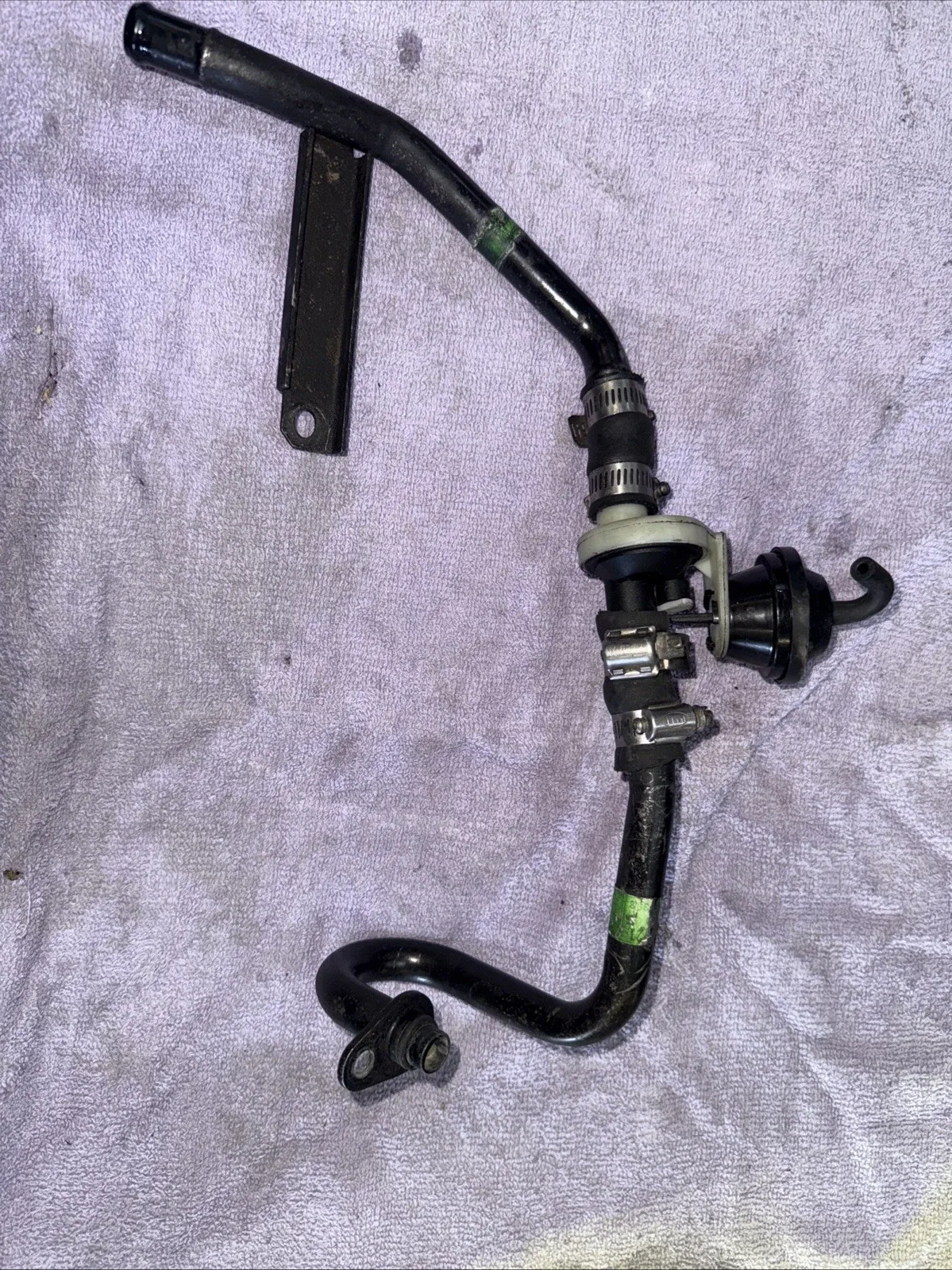 07 PORSCHE BOXSTER CAYMAN AUTO AUTOMATIC TRANSMISSION OIL COOLER LINE HOSE VALVE image 2