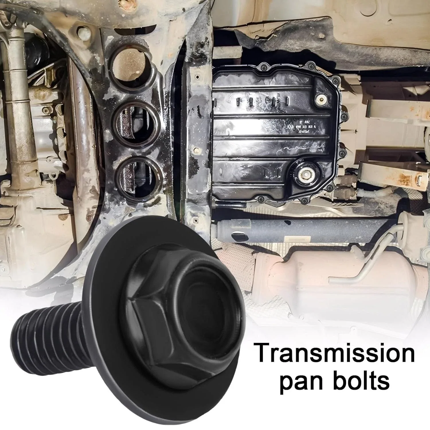 30pc M6 Transmission Oil Pan Bolts with Washers — Steel image 3