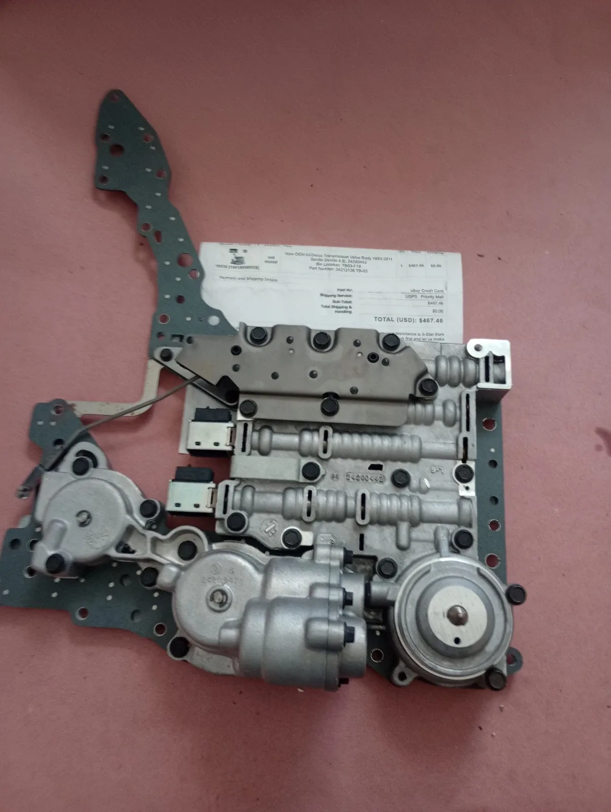 1993-2011 Cadillac Seville / Devill 4.6L Valve Body - ACDelco 24213136 tb03 image 2