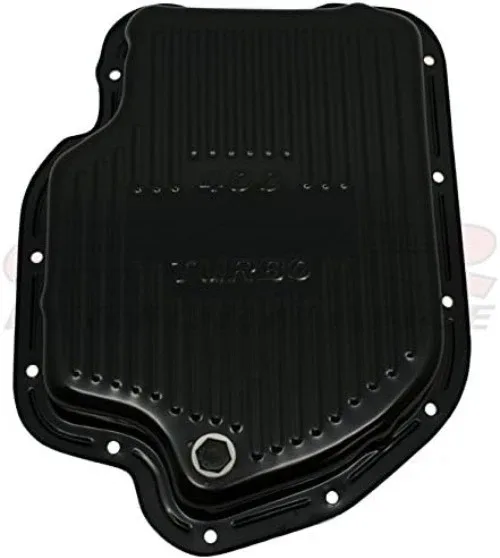 Chevy/GM TH-400 Finned Black Transmission Pan – Chevy Turbo Transmission Pan image 3