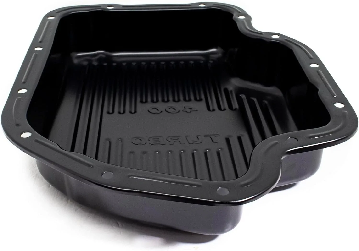 Chevy/GM TH-400 Finned Black Transmission Pan – Chevy Turbo Transmission Pan image 4