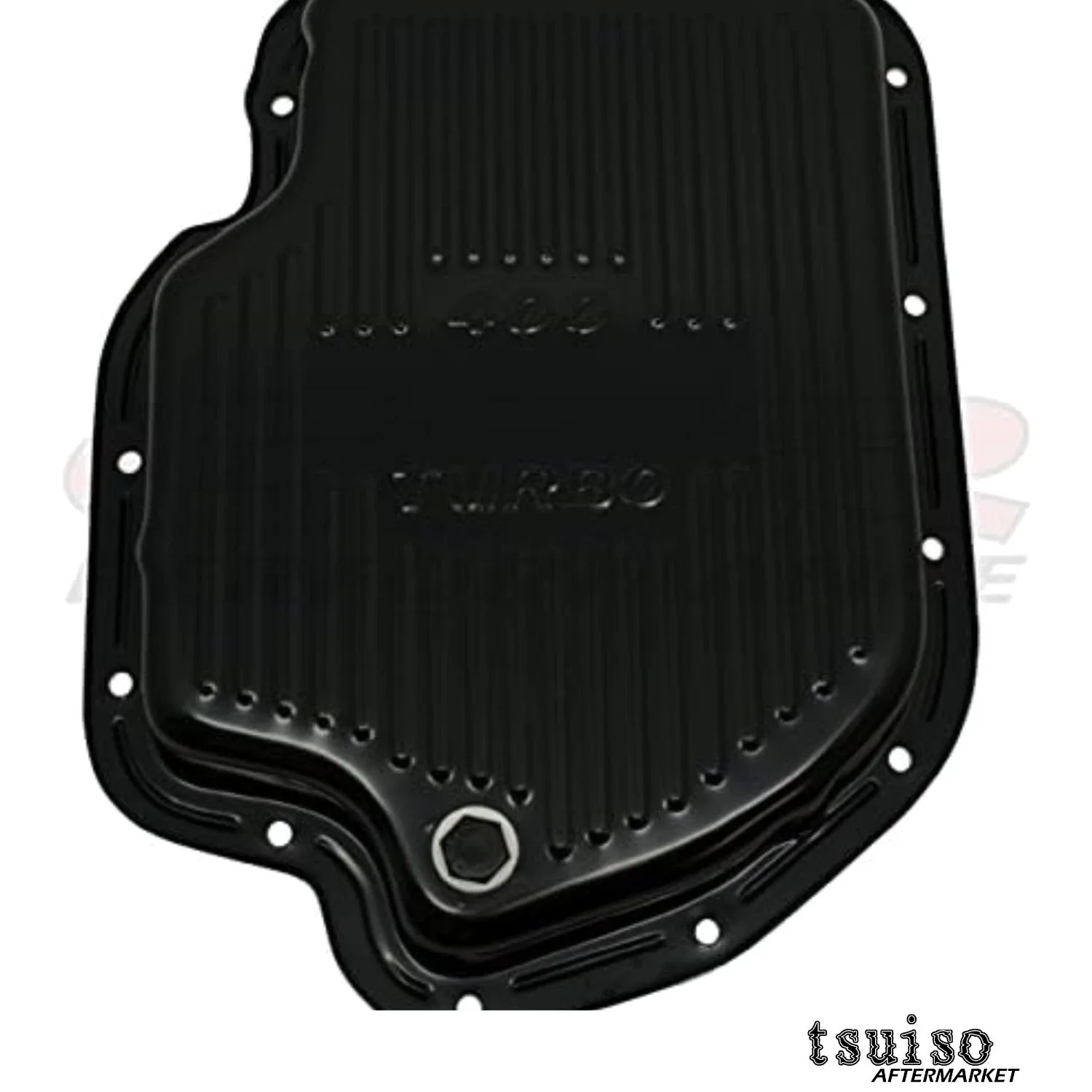 Chevy/GM TH-400 Finned Black Transmission Pan – Chevy Turbo Transmission Pan