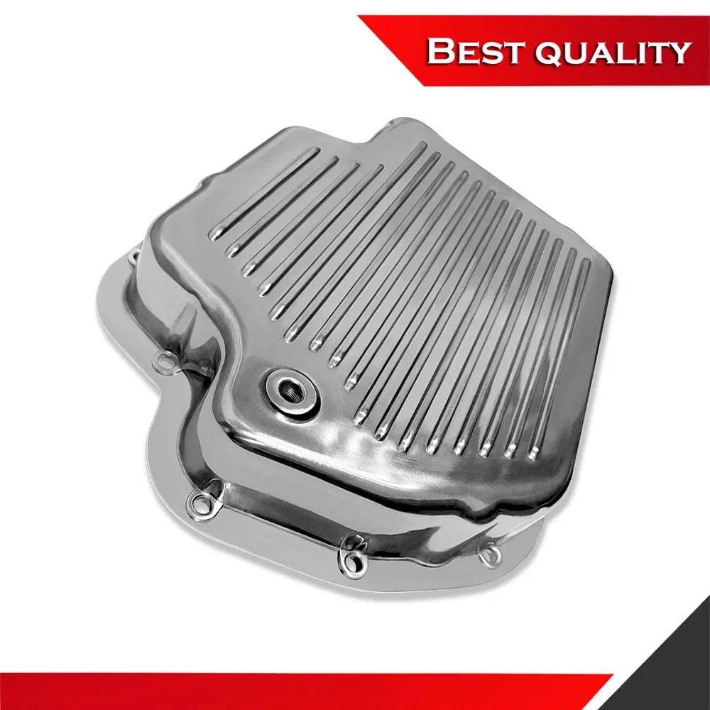 Polished Finned Aluminum Transmission Oil Pan for TH400 - TR27068 image 4