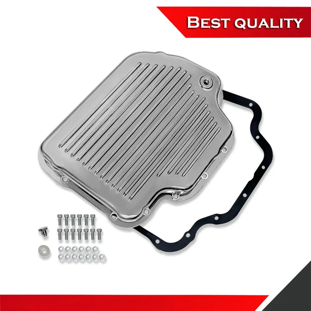 Polished Finned Aluminum Transmission Oil Pan for TH400 - TR27068
