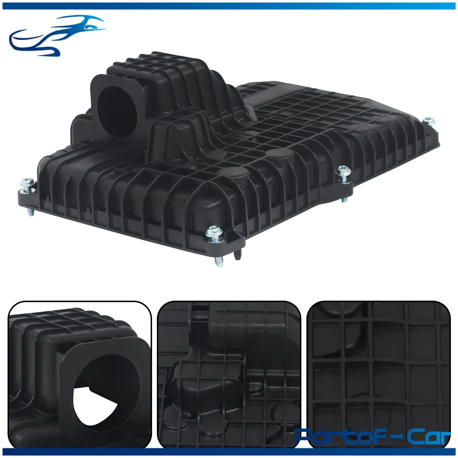 Transmission Oil Pan w/ Drain Plug For Jeep Cherokee 2014 2015-2018 Automatic image 2
