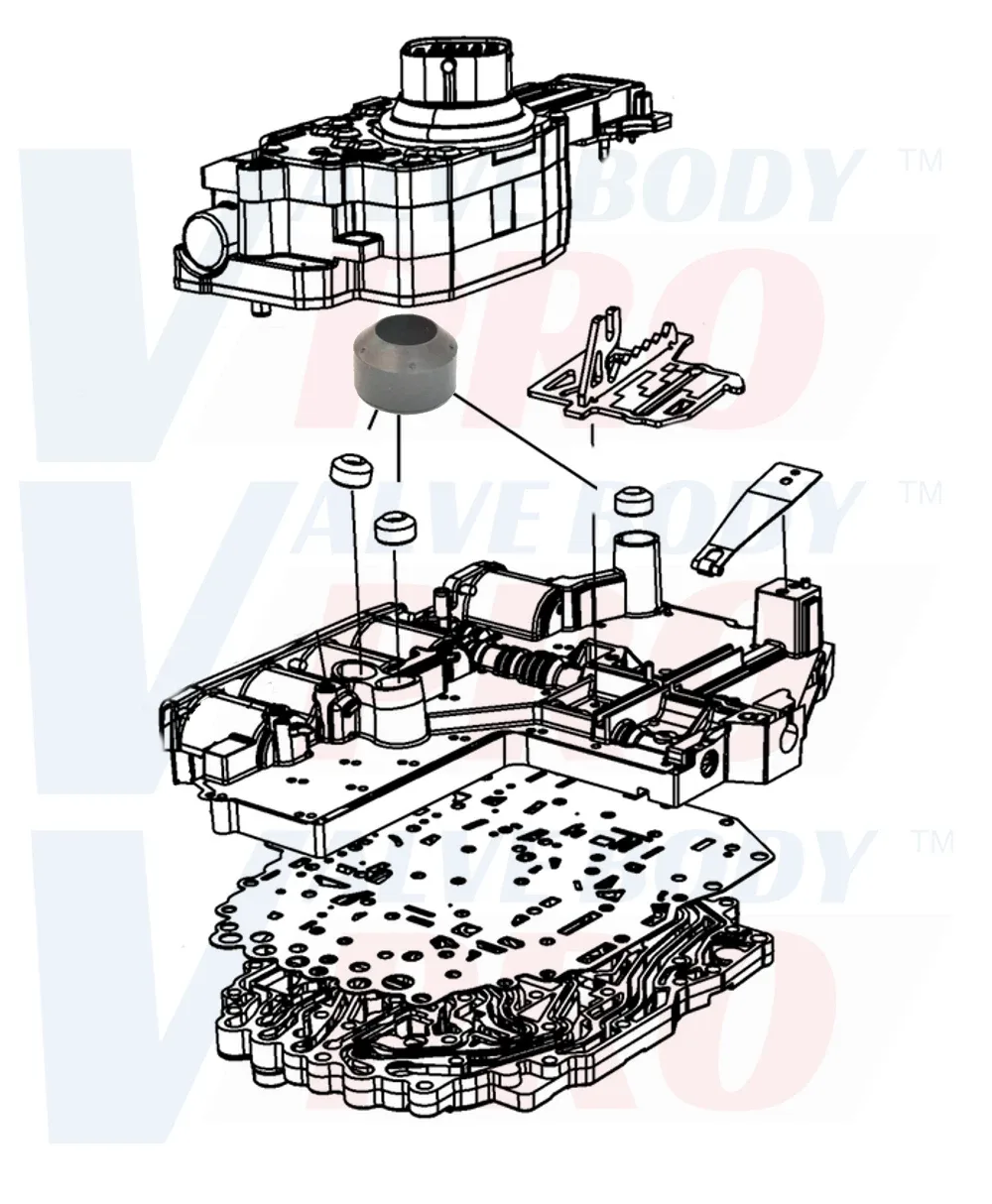 1999-up Valve Body-to-Case High-Pressure Seals for 68RFE/66RFE/65RFE Transmissions - Precision International 72342 image 3