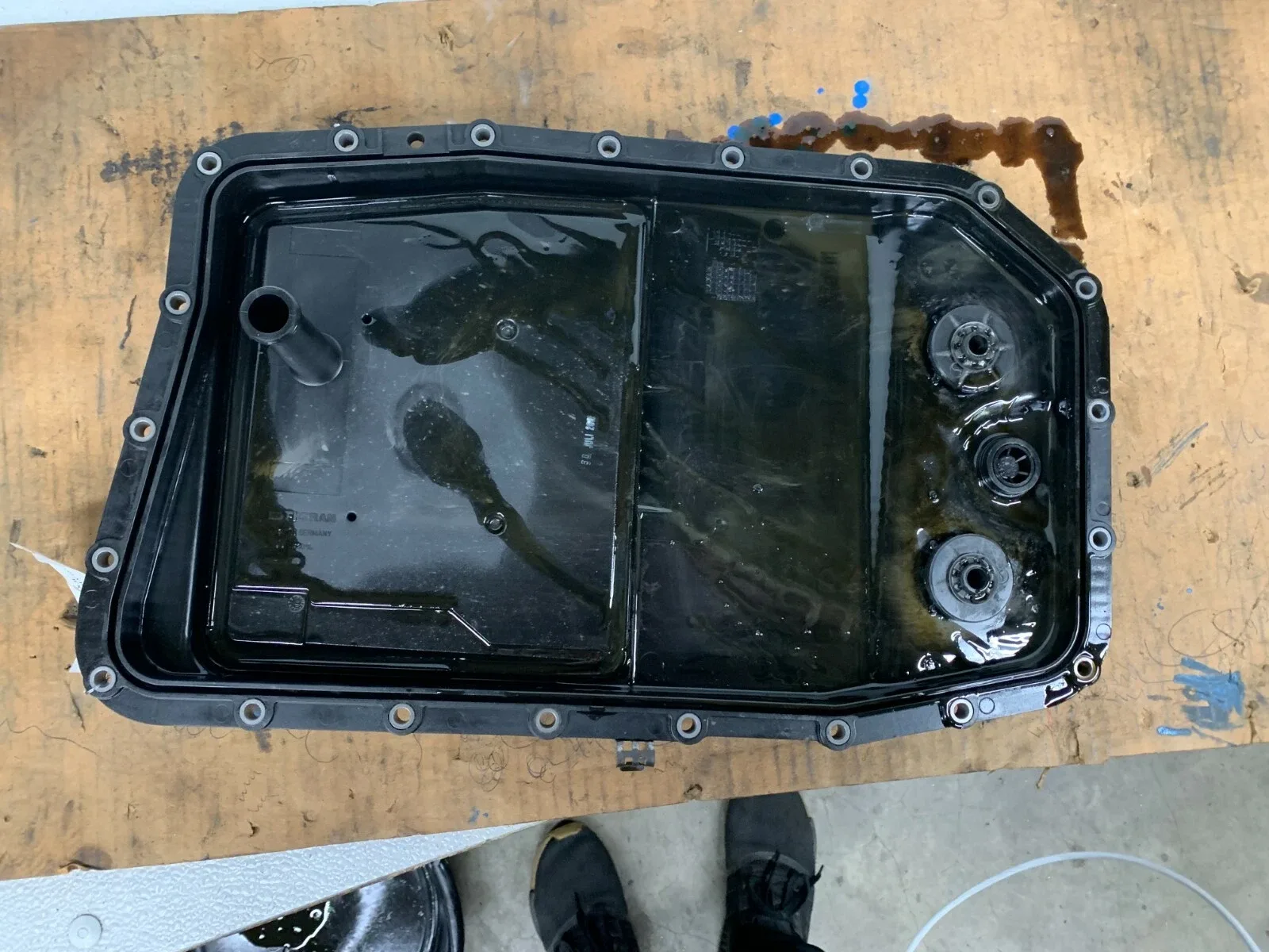 ⭐2010-2015 JAGUAR XJ XJL 5.0L V8 AUTO TRANSMISSION OIL PAN COVER BLACK LOT2221 image 3