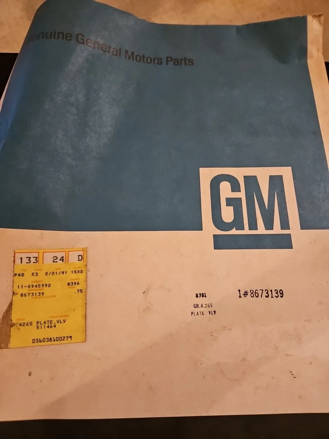 GM 8673139 Automatic Transmission Valve Body Separator Plate