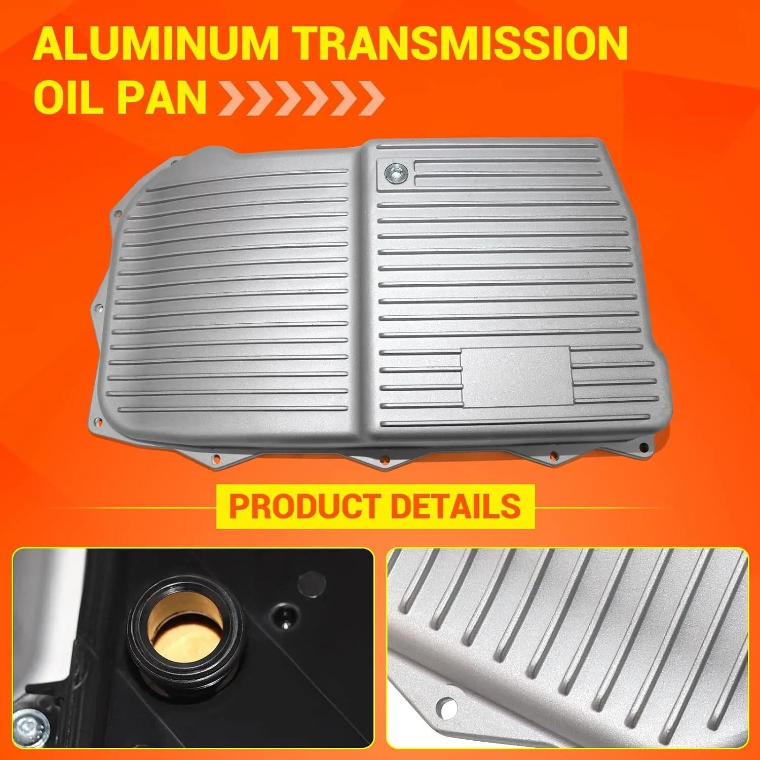 Aluminum Transmission Oil Pan For Ram 1500 Charger w/ Filter 68225344AA image 4