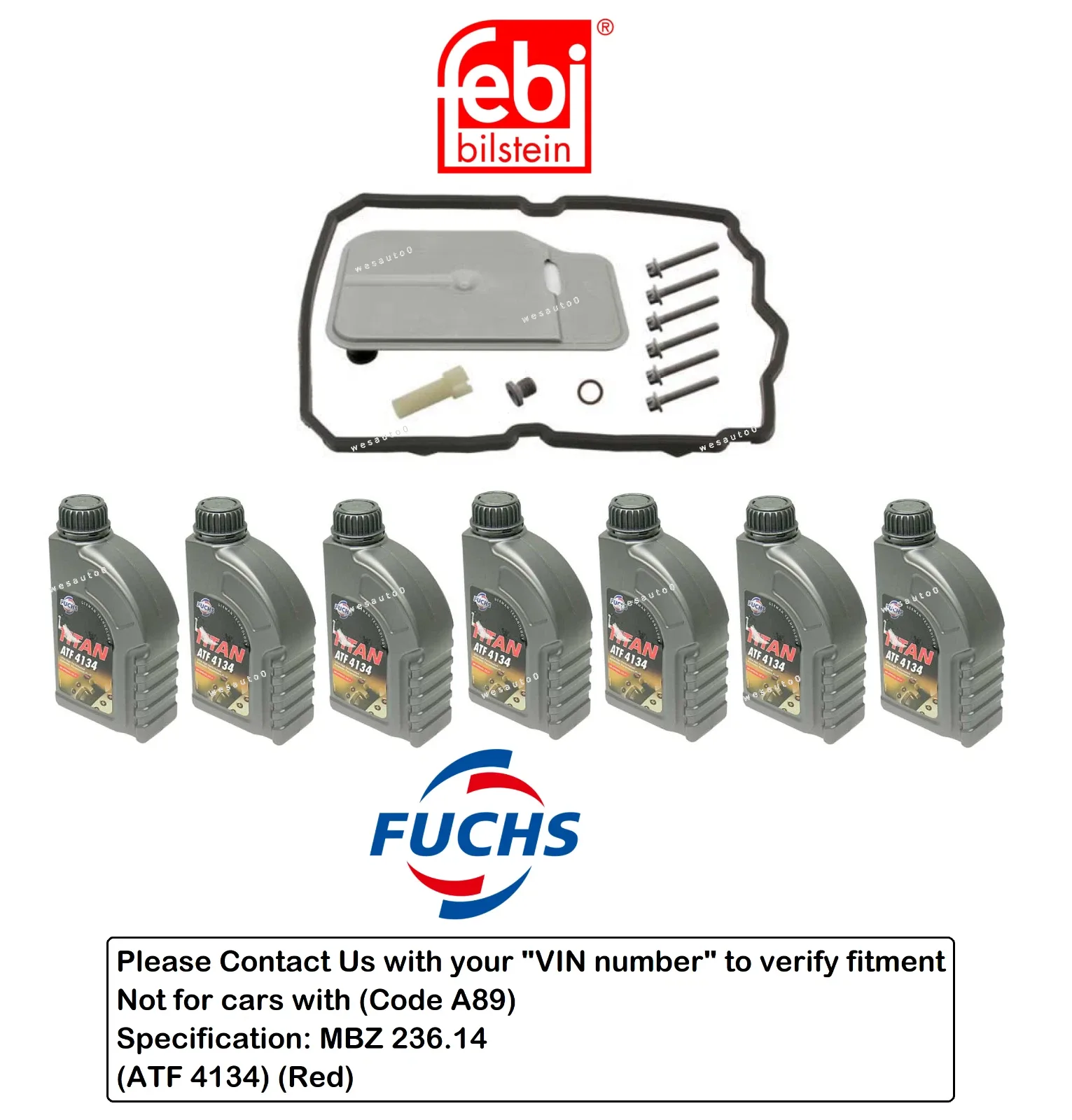 Mercedes Transmission Filter & ATF Kit (C, CL, CLK, CLS, E, AMG) — Part 2M4815963041826