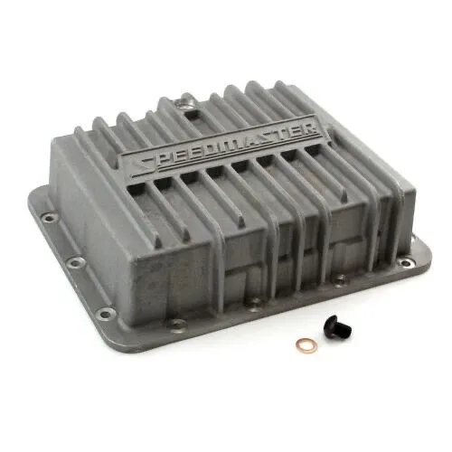 Chevy Powerglide Deep Cast Aluminum Transmission Oil Pan Satin image 2