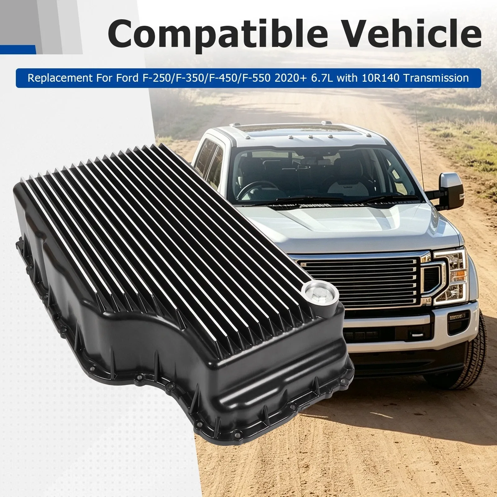 2020-2026 Ford F-250/F-350/F-450/F-550 10R140 Deep Transmission Pan - 328053510 image 4