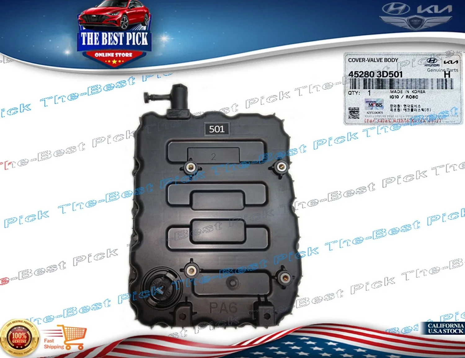 2021-2025 Hyundai 1.6L Hybrid Transmission Oil Pan 45280-3D501 image 2