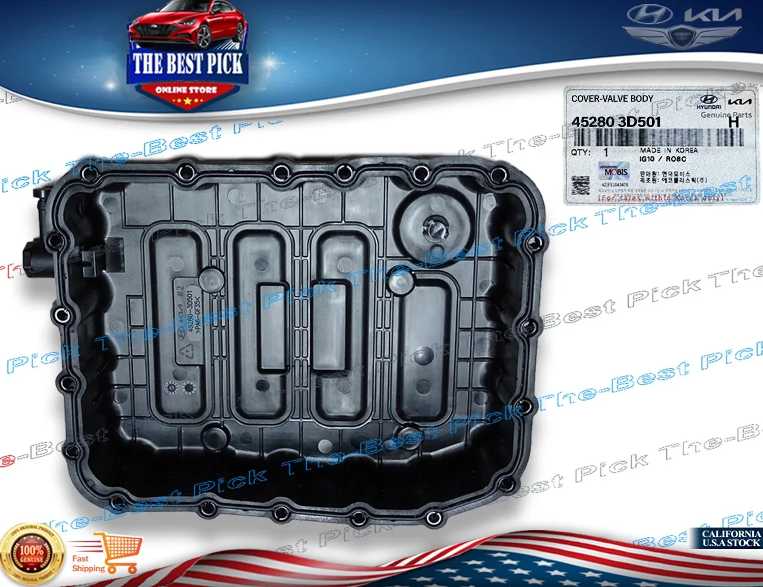 2021-2025 Hyundai 1.6L Hybrid Transmission Oil Pan 45280-3D501 image 3