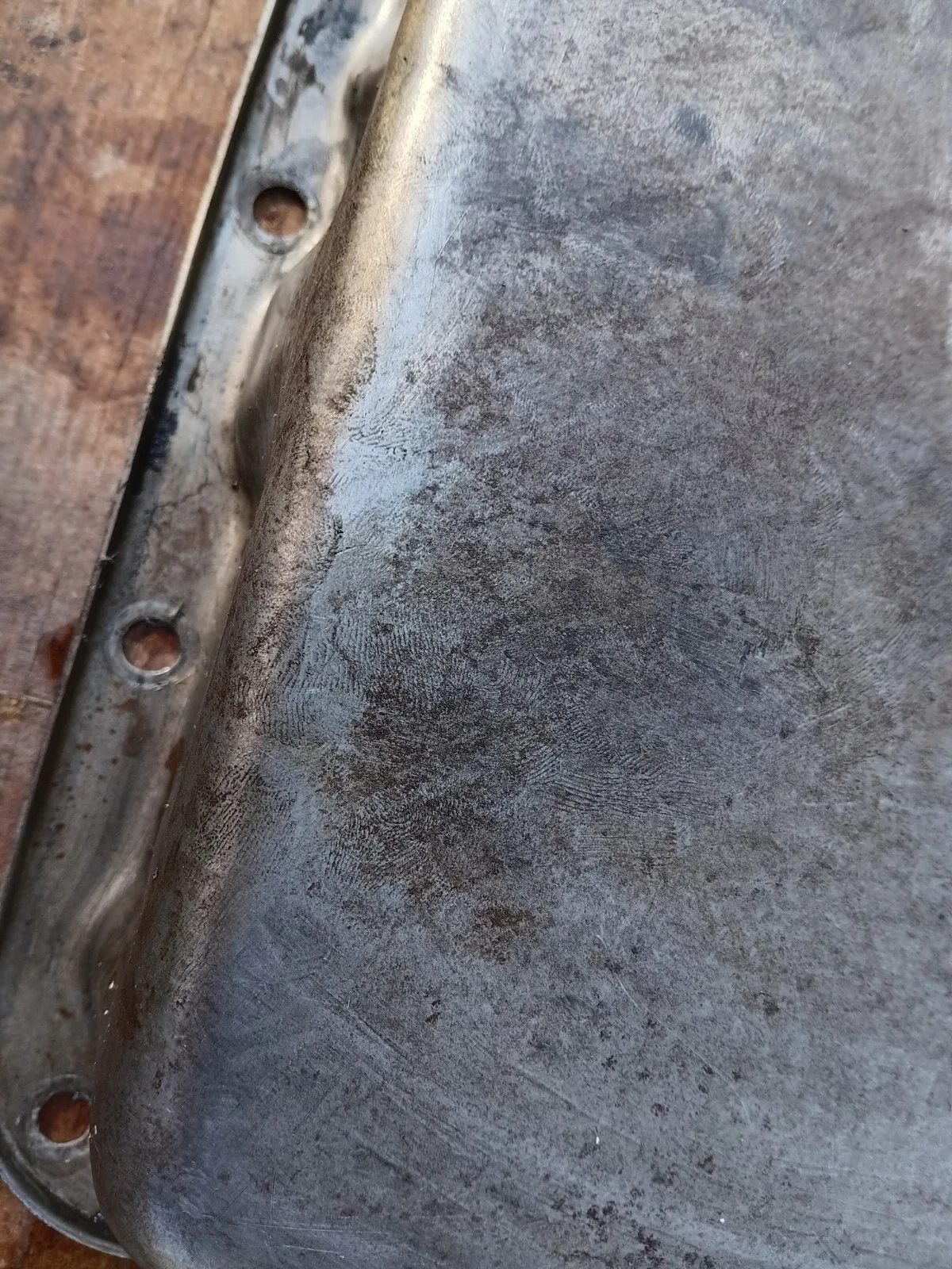 Small Case Ford-O-Matic Transmission Pan W Hardware image 4