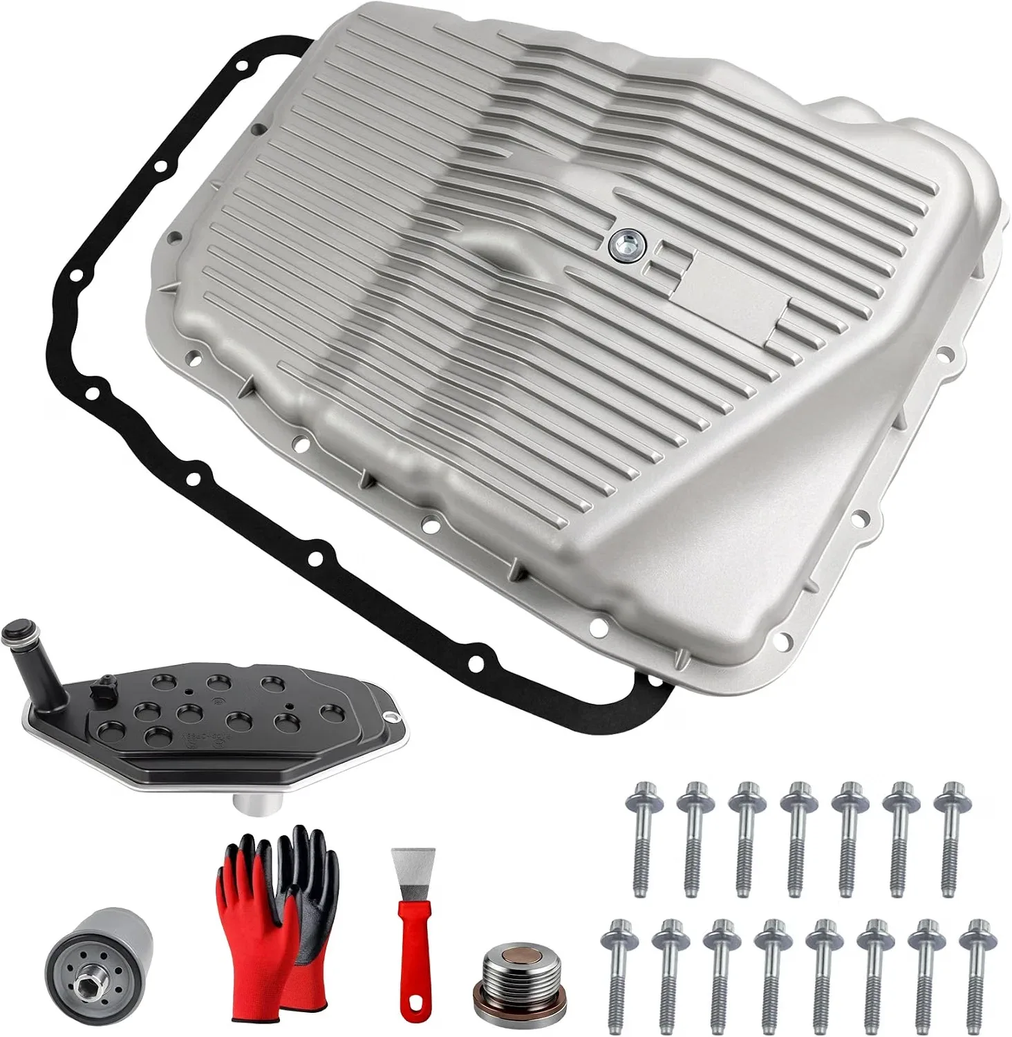 Aluminum Transmission Oil Pan XT174-AL for 545RFE / 65RFE / 68RFE – 4736676AA