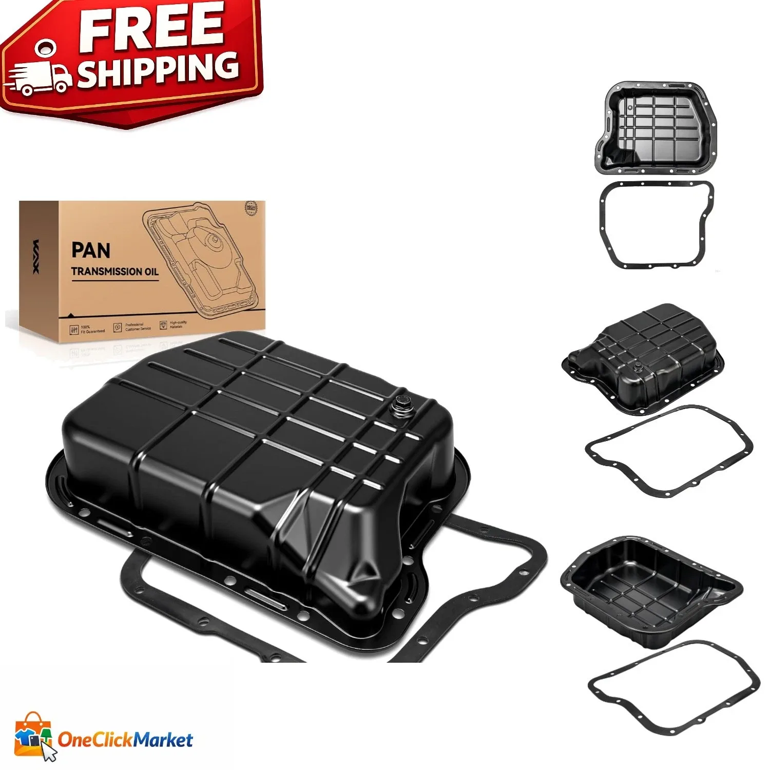 Ram 1500 / 2500 Transmission Oil Pan 265-827 — Impact Resistant Flat Flange