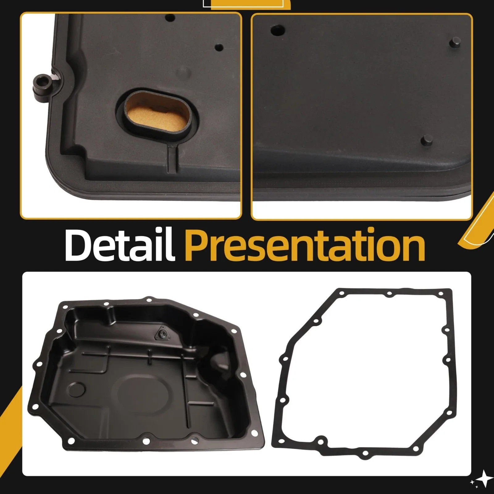 42RLE Transmission Oil Pan Kit with Filter & Gasket — 68059549AA / 52852912AC / 265-818 image 4