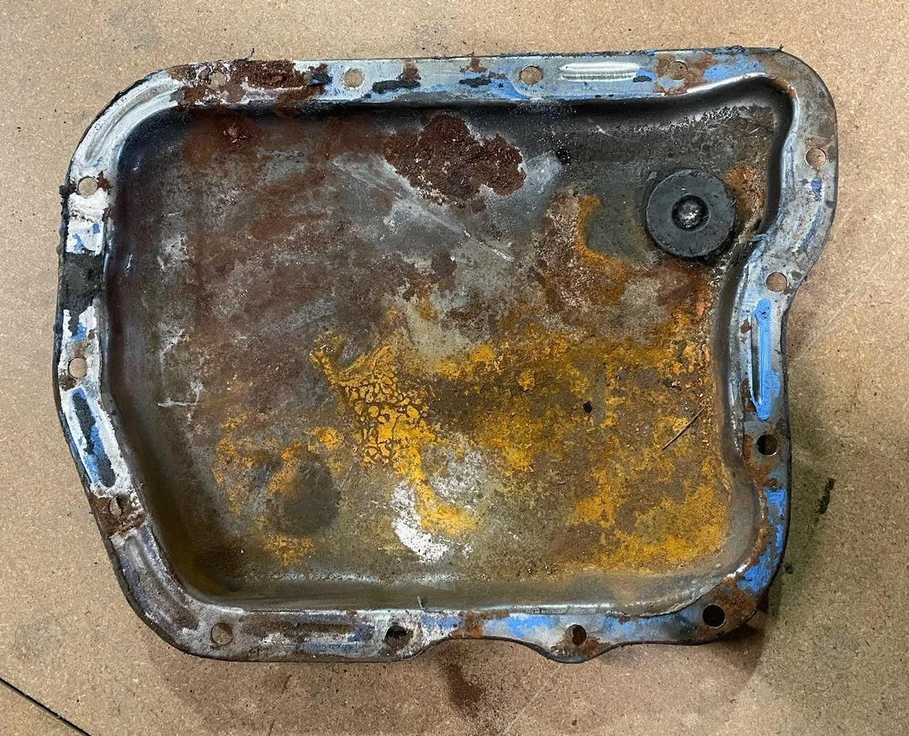 OEM Jeep Grand Wagoneer FSJ J10 Chrysler 727 Transmission Oil Pan image 2