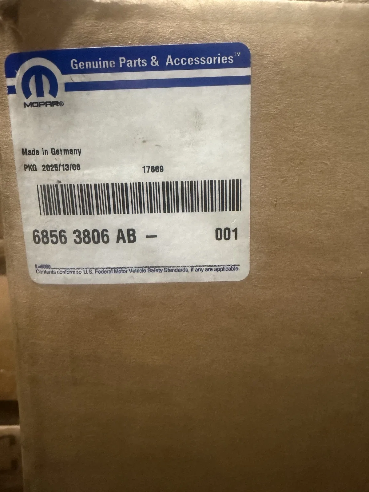 2021-2024 Ram Valve Body & Control Unit Mopar 68563806AB