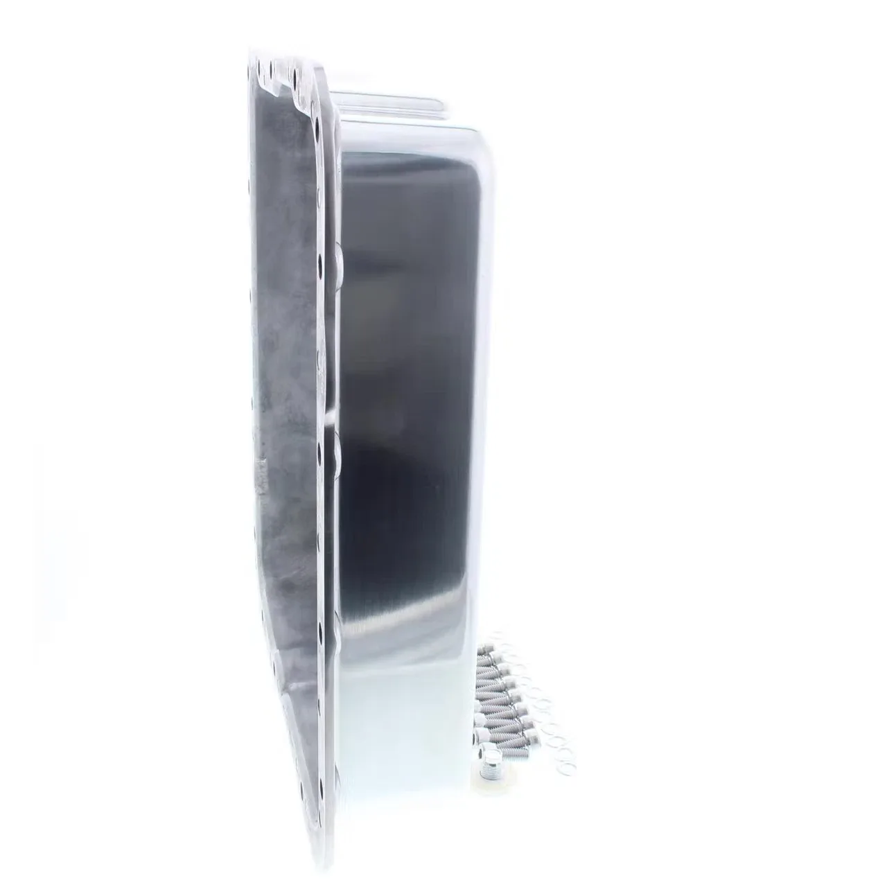 Chevy / GM 700R4-4L60E-4L65E Aluminum Transmission Pan Kit - Polished, Shallow image 3