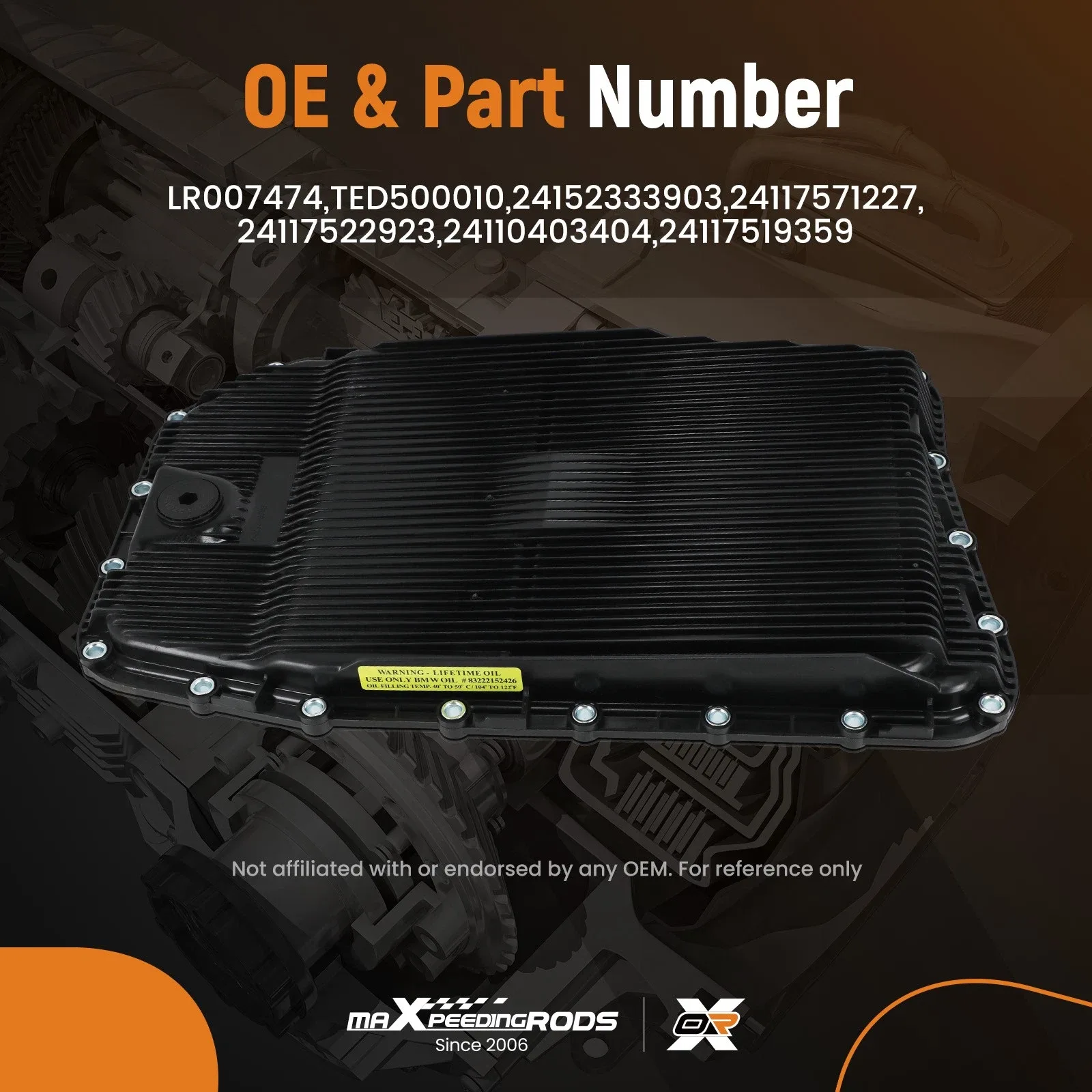 Transmission Oil Pan for Land Rover LR3 2005-2009 with Filter & Gasket image 4