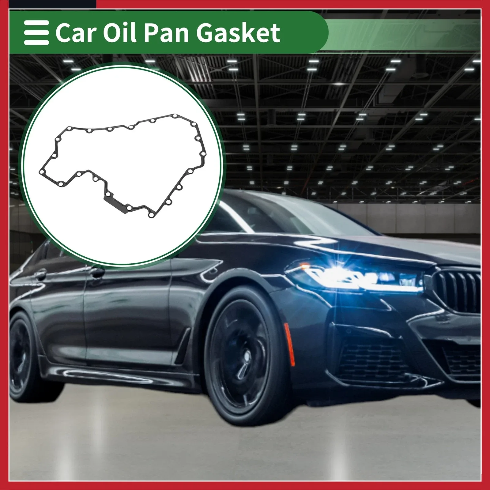 2010-2019 BMW 550i & 650i Oil Pan Gasket — 11137570705 image 2